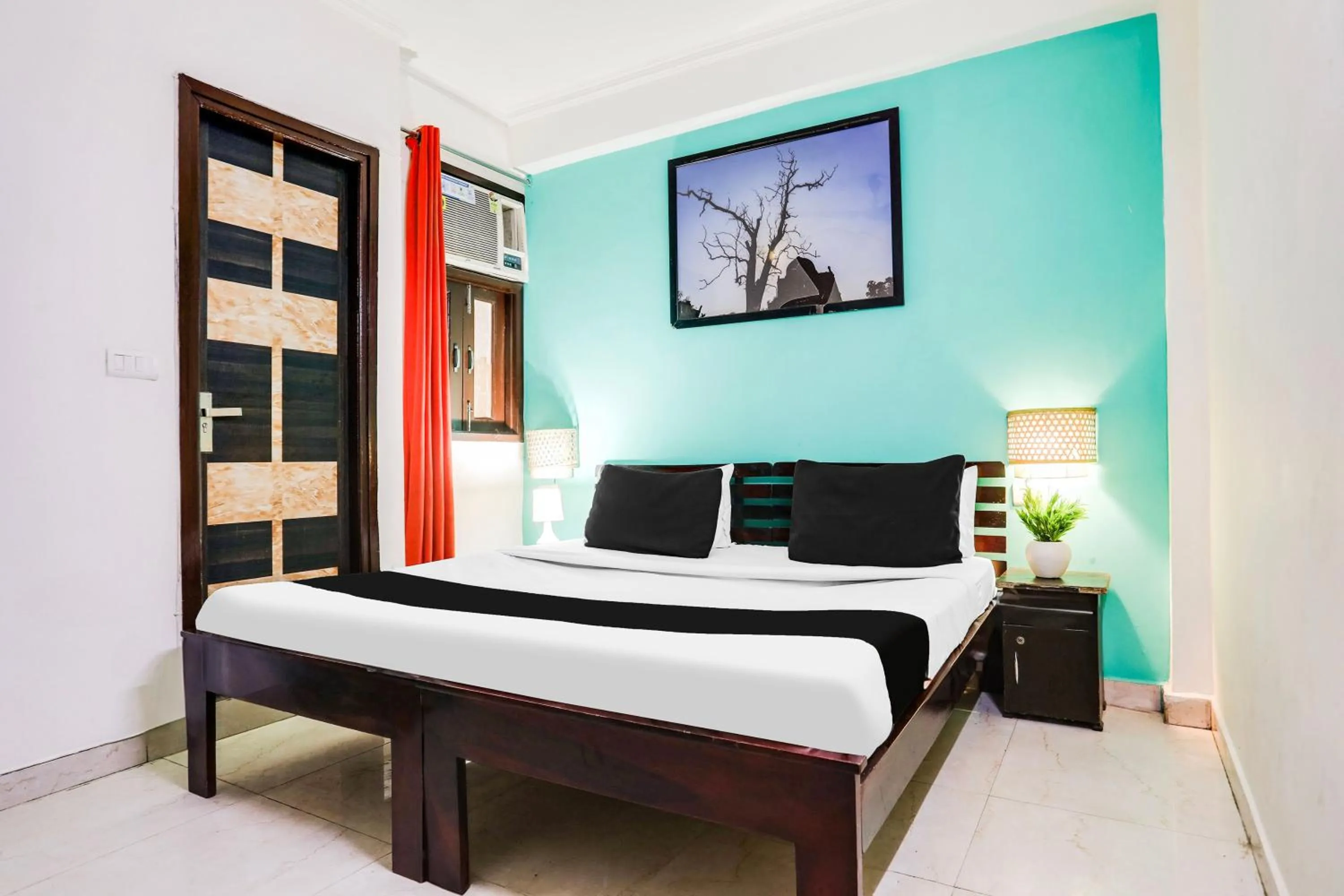 Bedroom, Bed in Hotel O Saket Residency KD Plaza Near Saket Metro