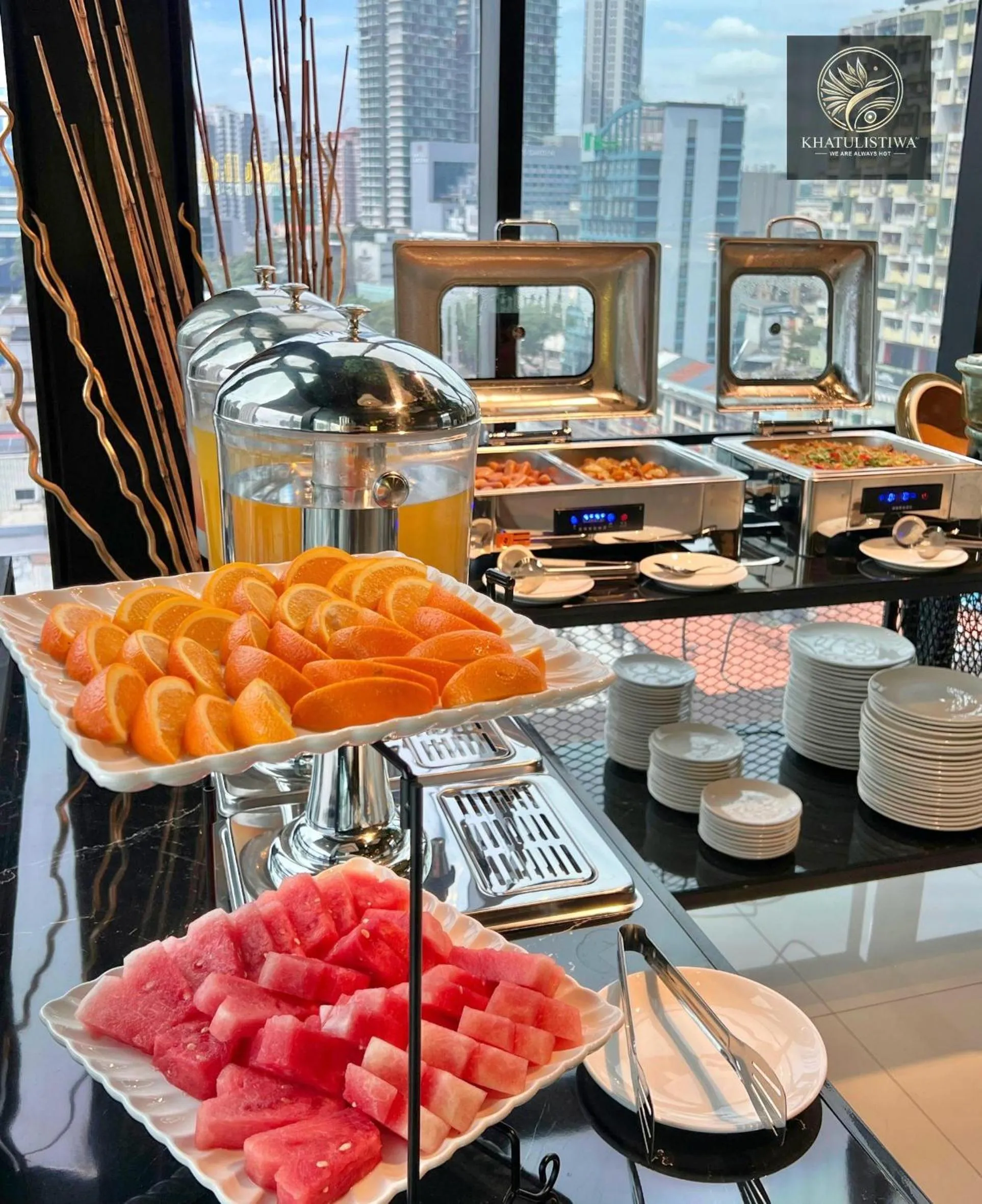 Buffet breakfast in Bintang Collectionz Hotel