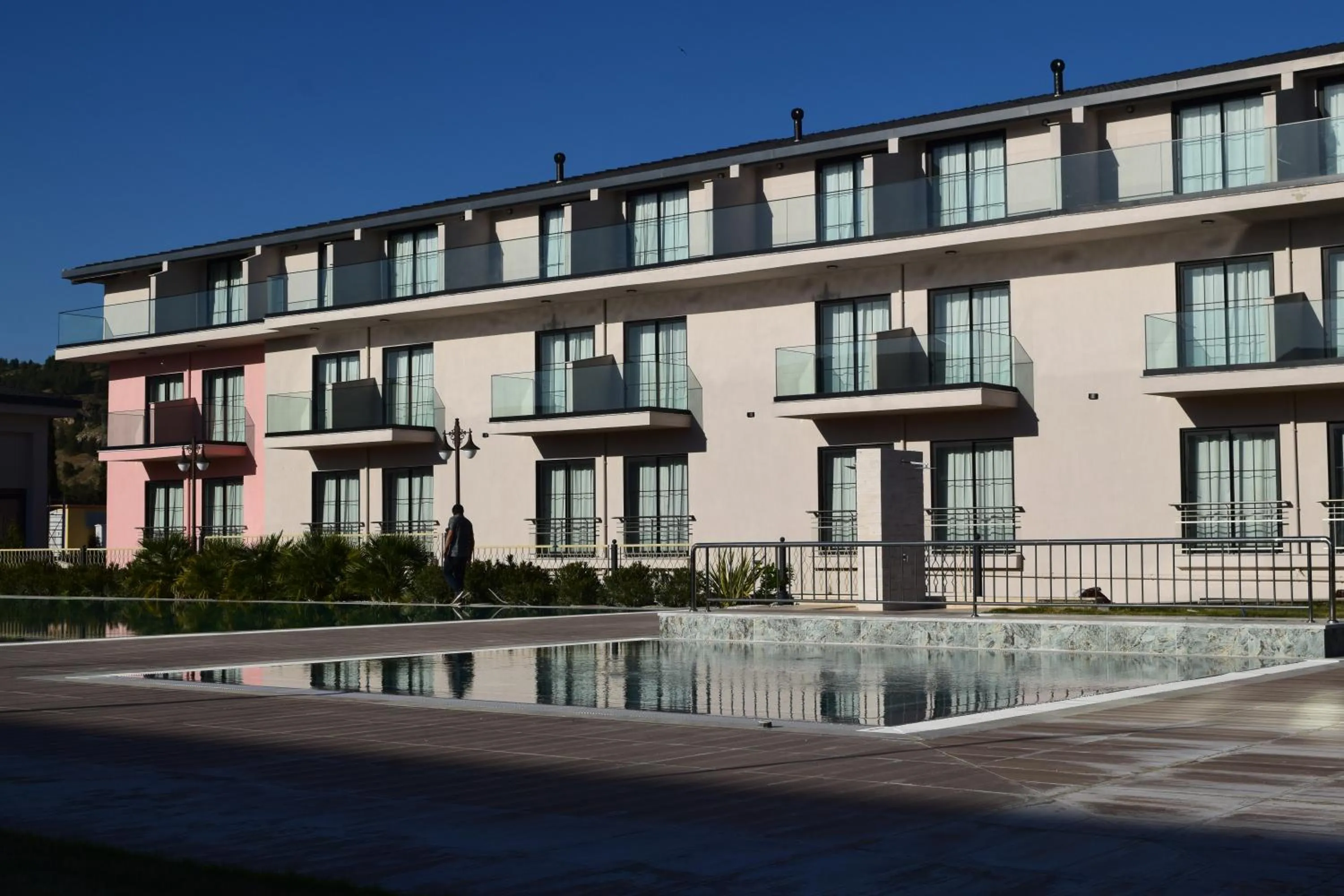 Pool view in Pamukkale Kaya Termal Otel