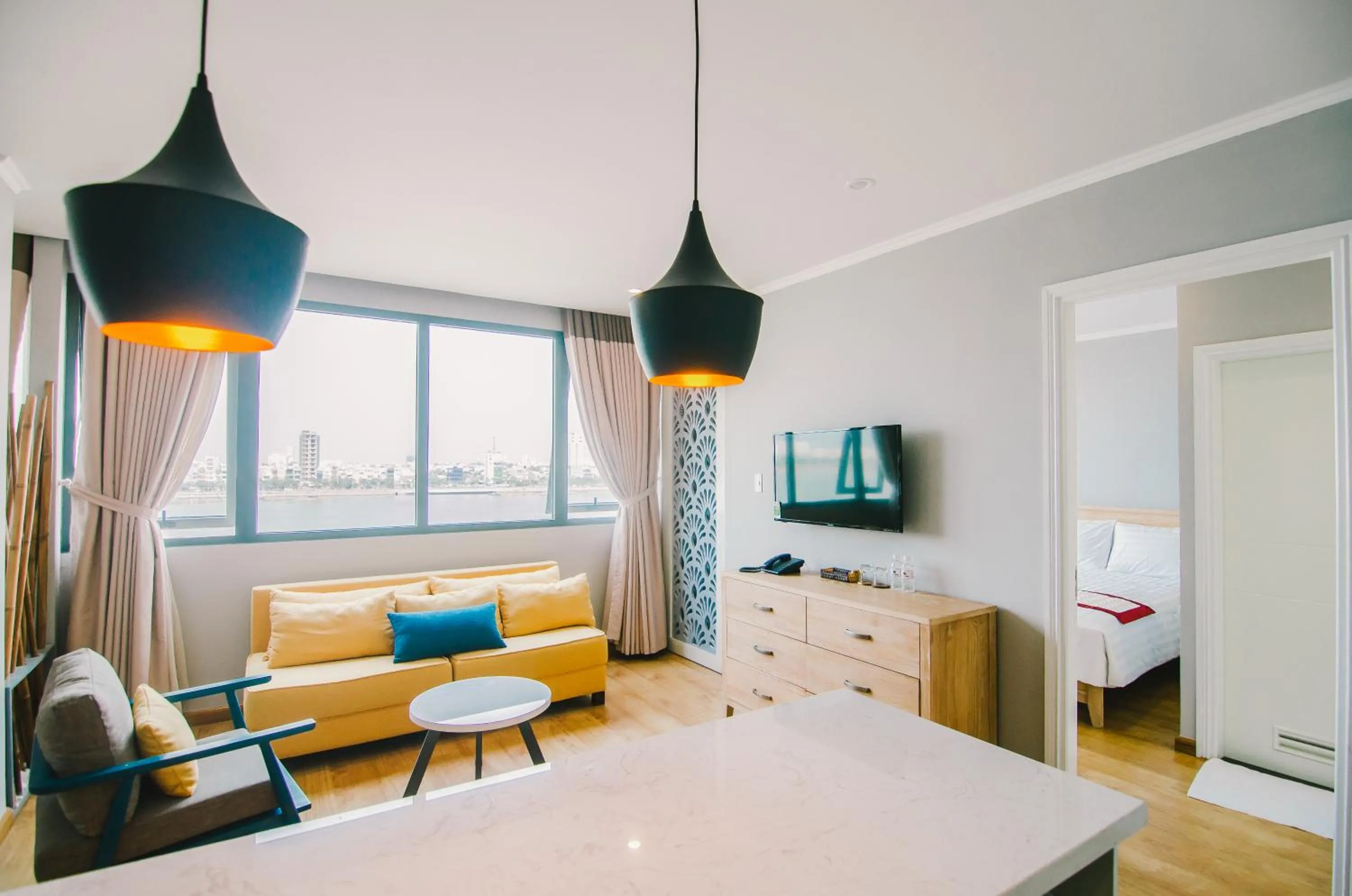 Kitchen or kitchenette in KaKa Hotel Han River