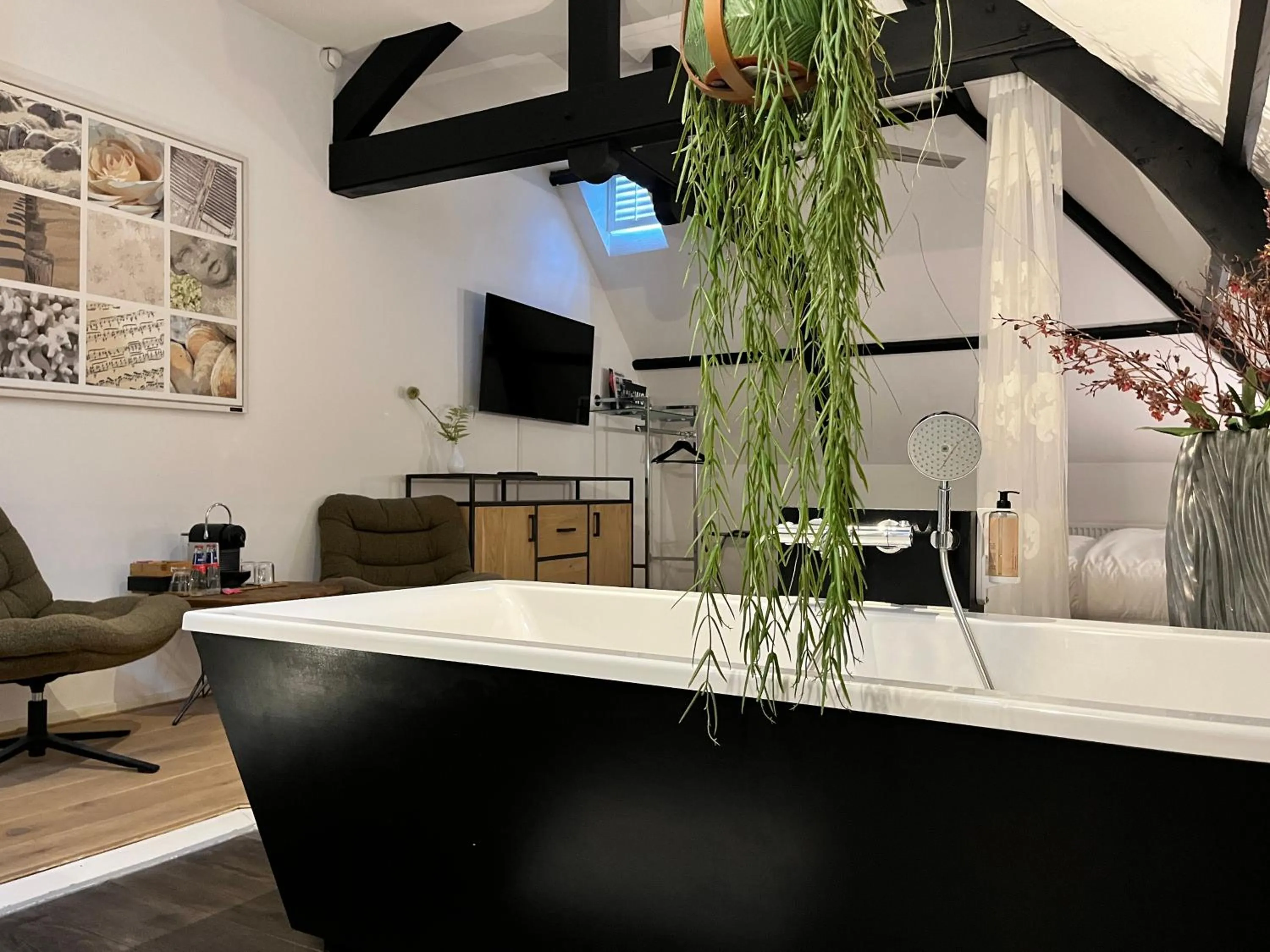 Bed in Hotel Villa Ruimzicht