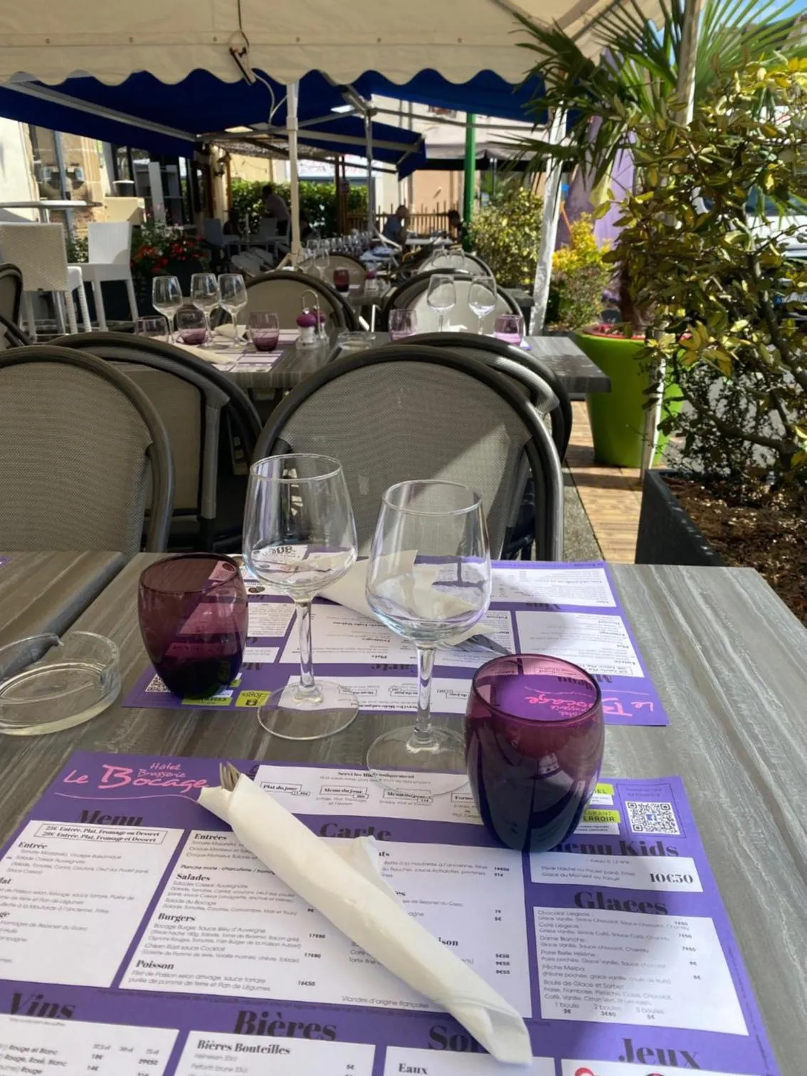 Balcony/Terrace in Logis Hôtel Le Bocage
