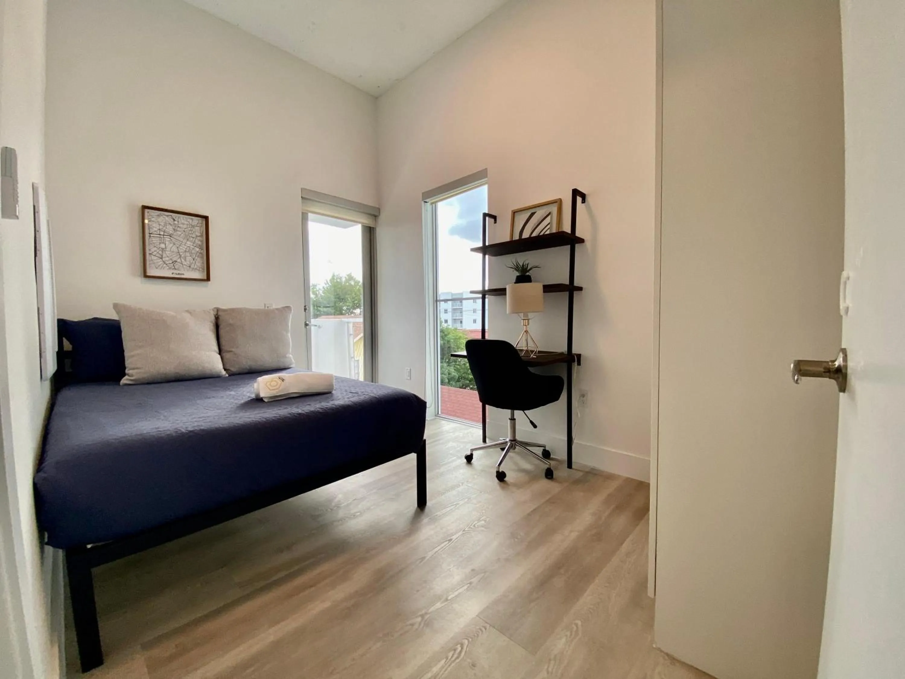 Bed in Aerie Apartments