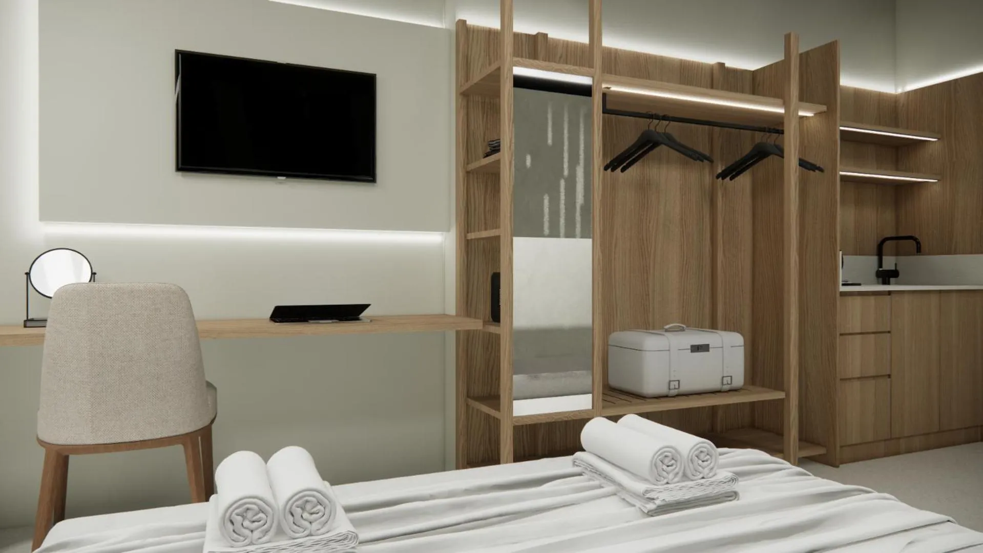 Bed in Sunrise SeaSide Suites