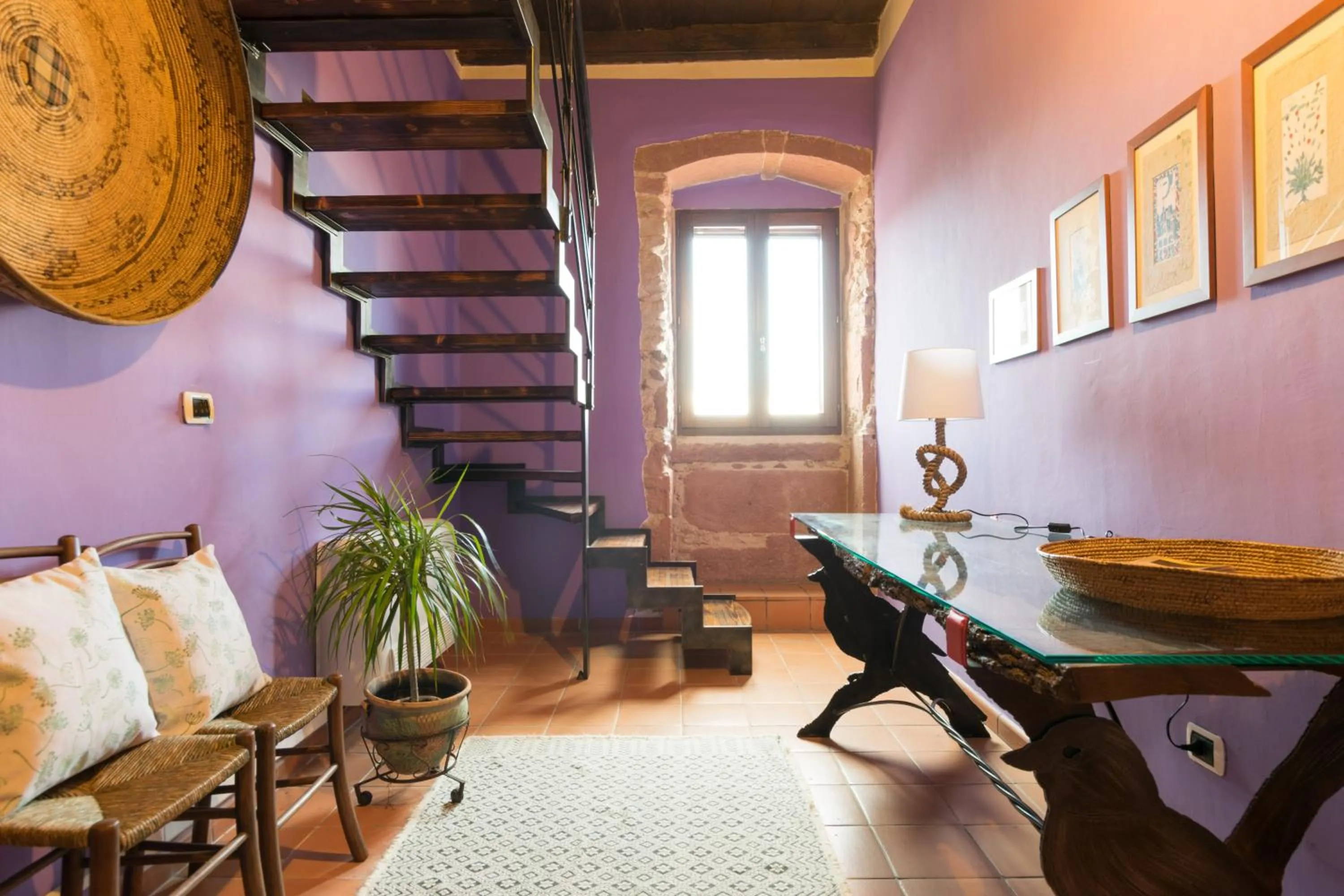 Seating area in B&B S'Asilo Sardegna