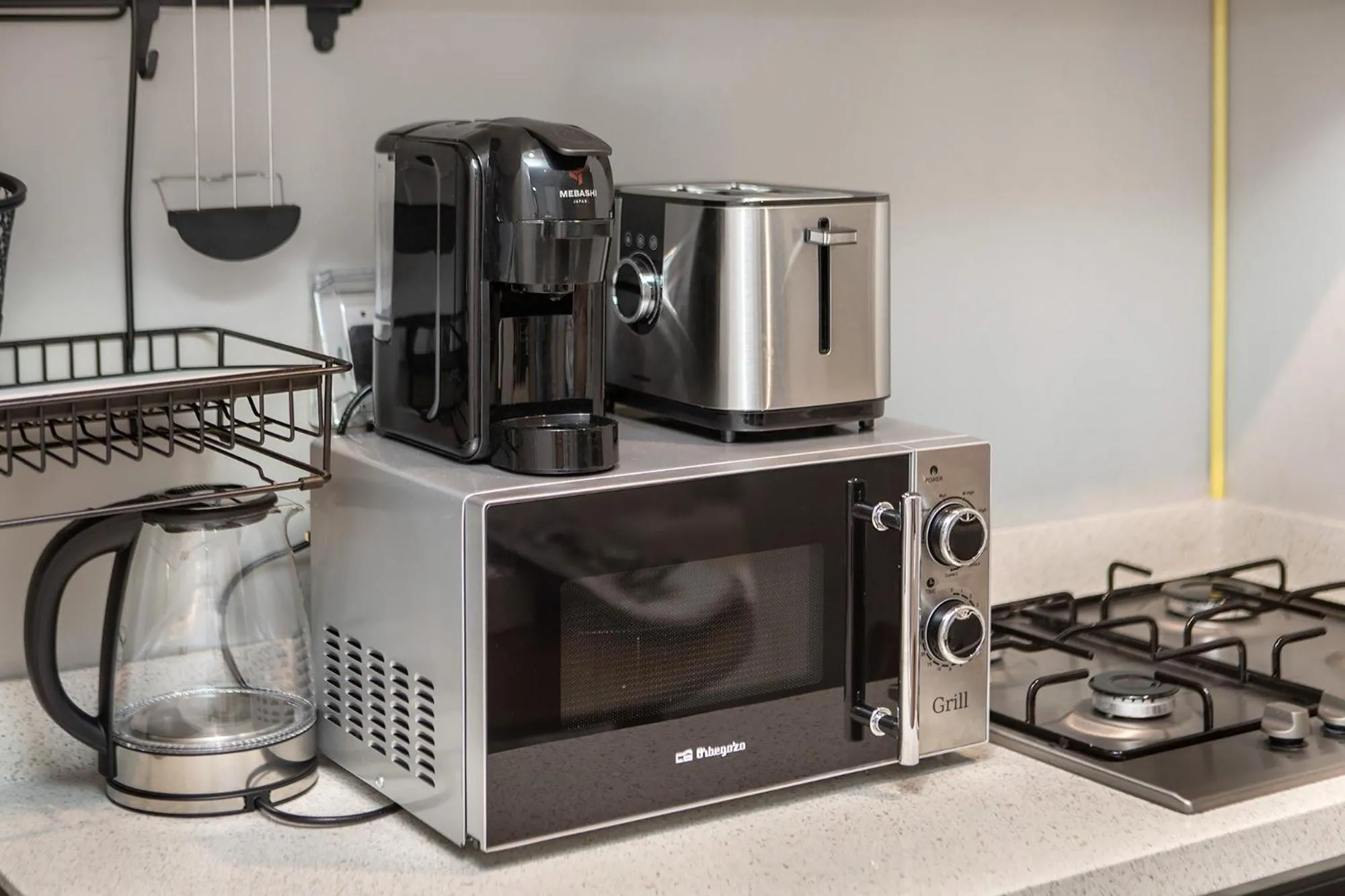 Kitchen or kitchenette in Zada Tower 1BR with amazing Dubai Canal view