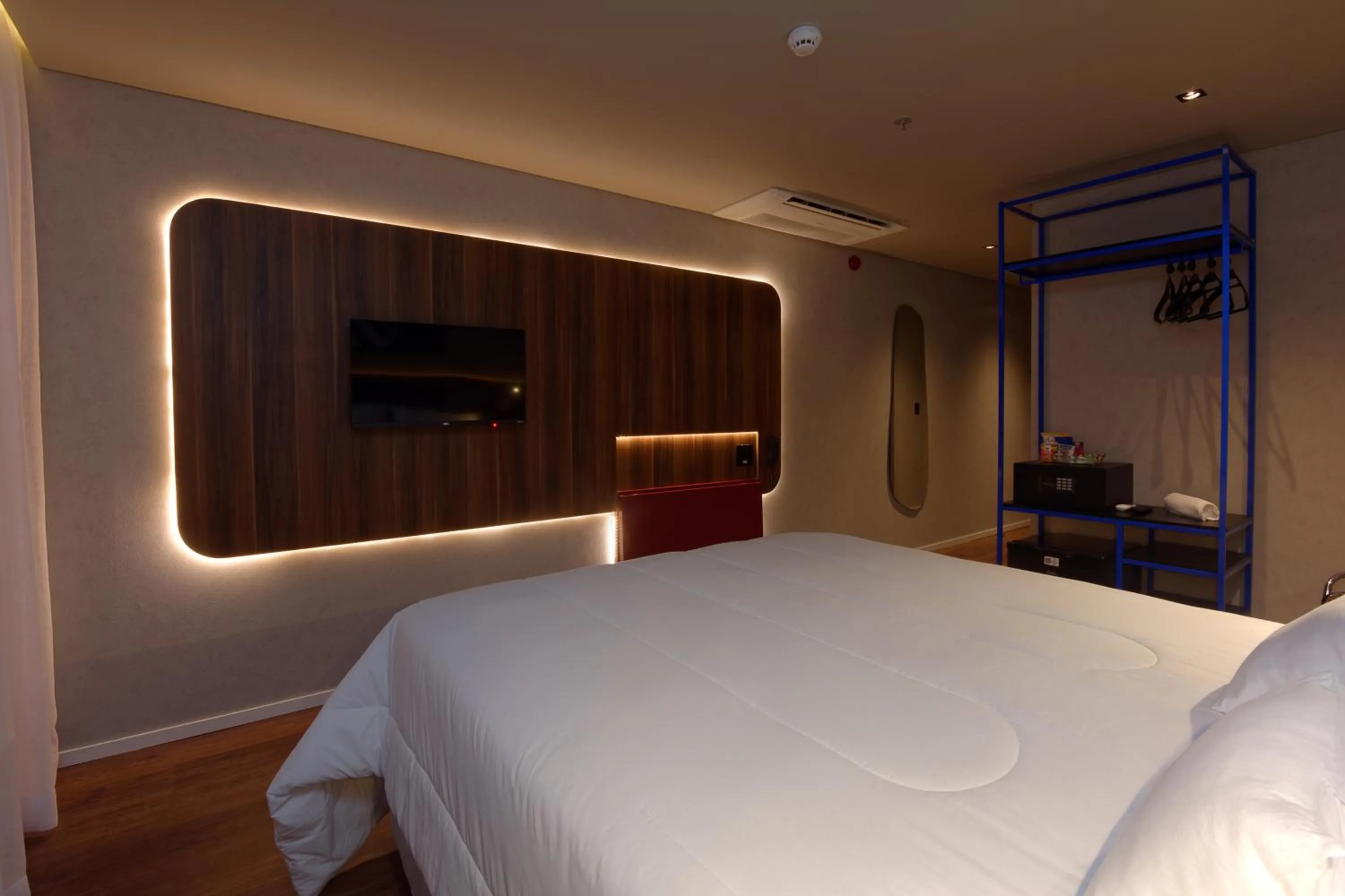 Bed in Golden Tower Express Nações Unidas by Fênix Hotéis