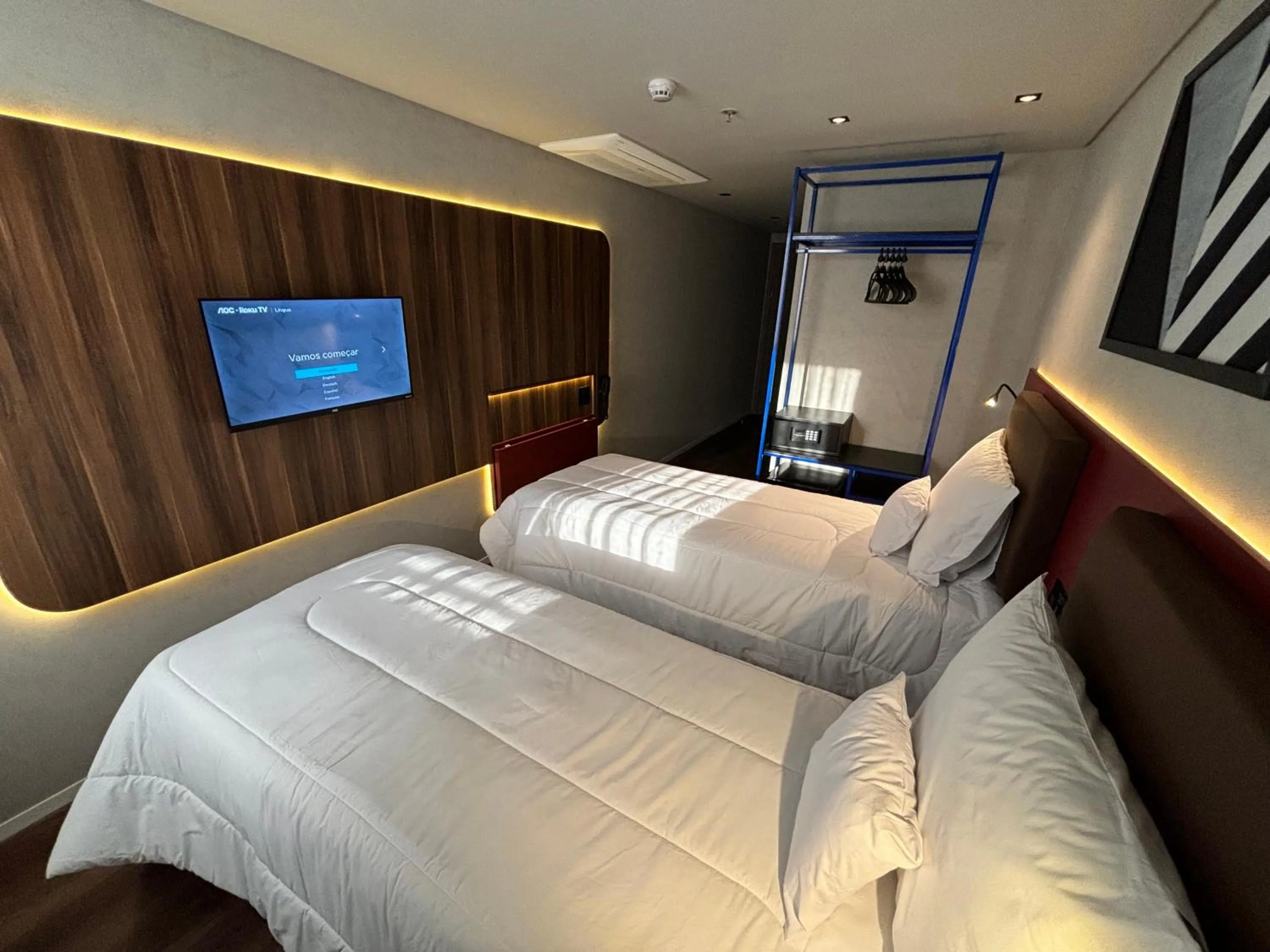 Bed in Golden Tower Express Nações Unidas by Fênix Hotéis