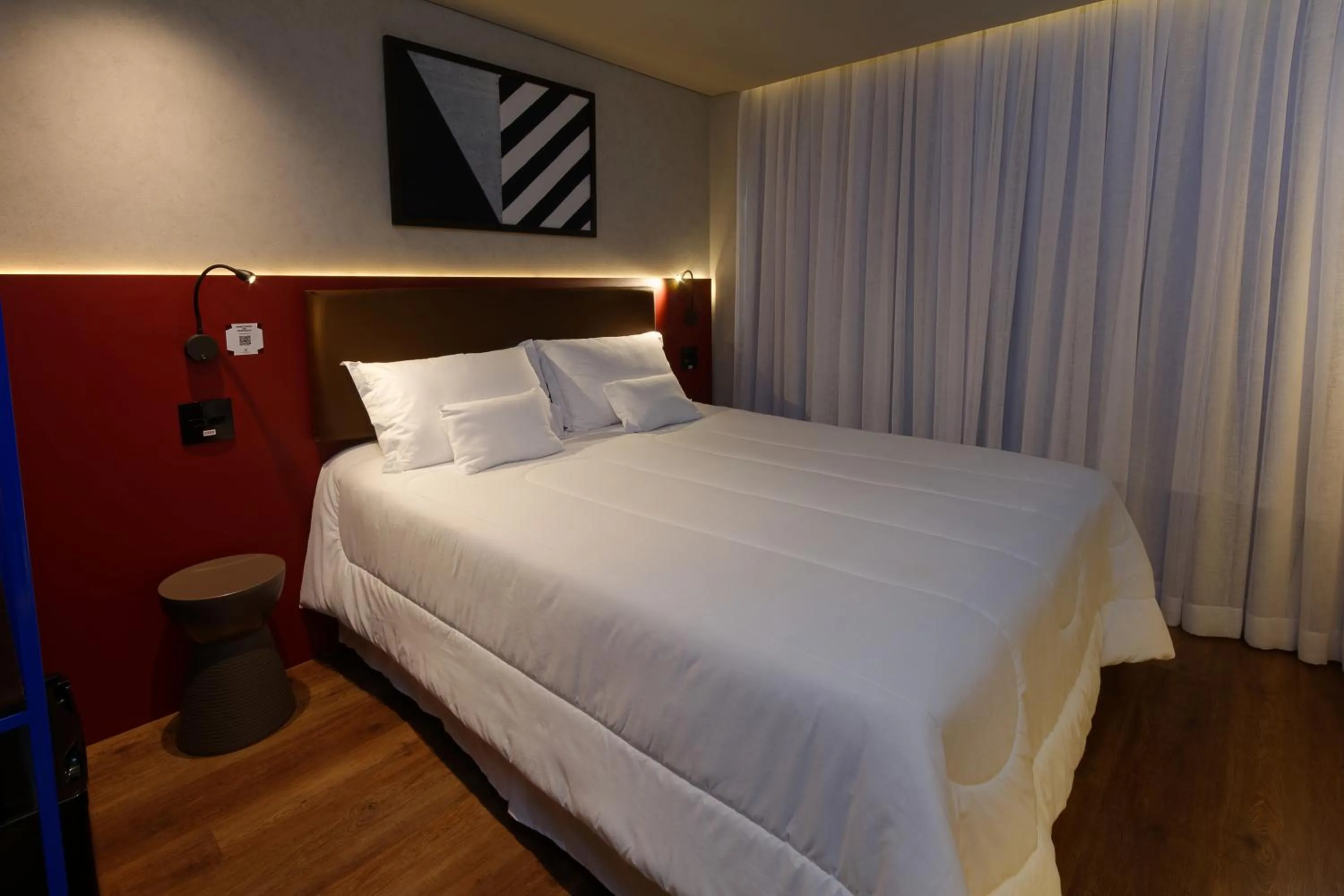 Bed in Golden Tower Express Nações Unidas by Fênix Hotéis