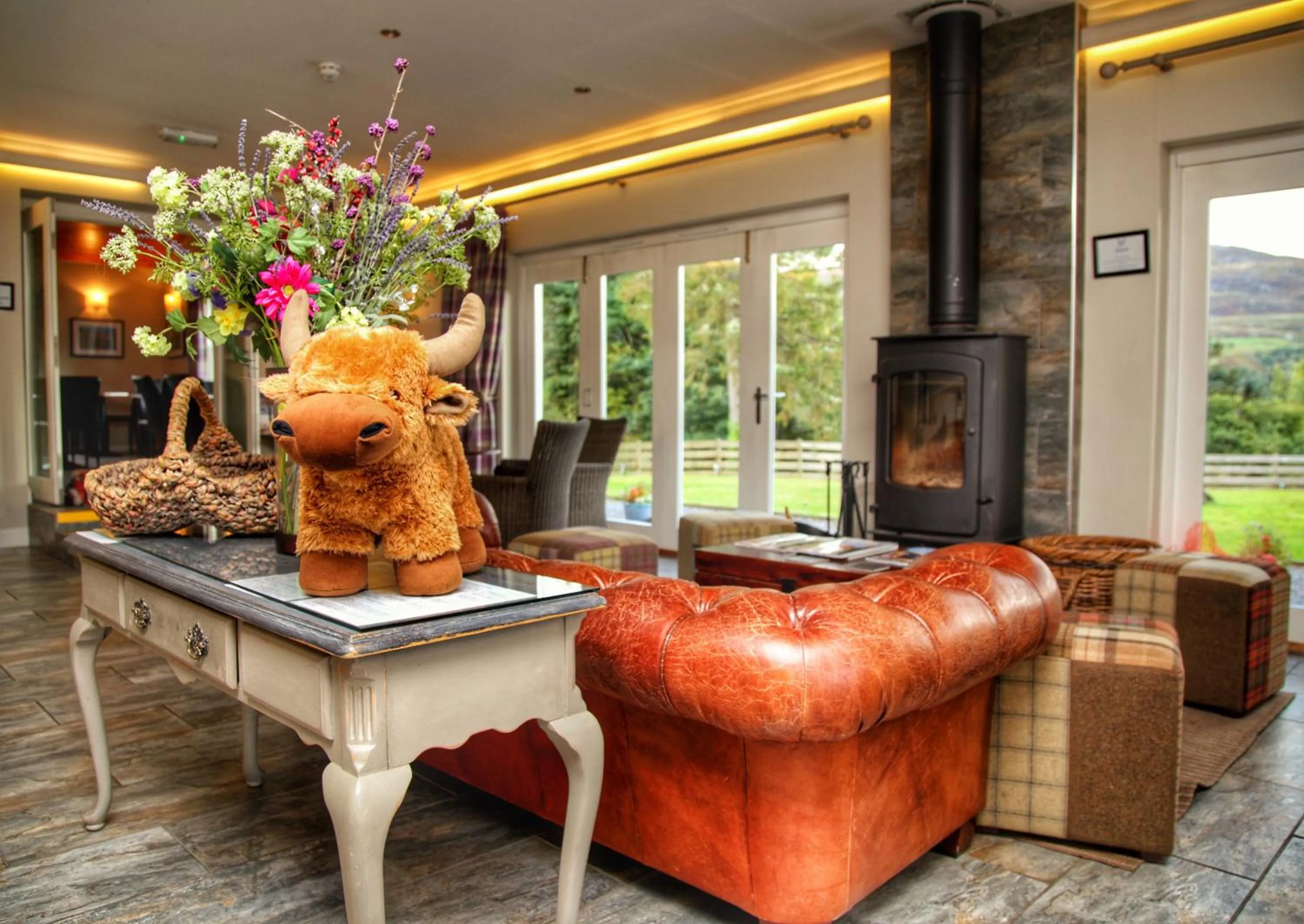 Living room in Loch Ness Guest House