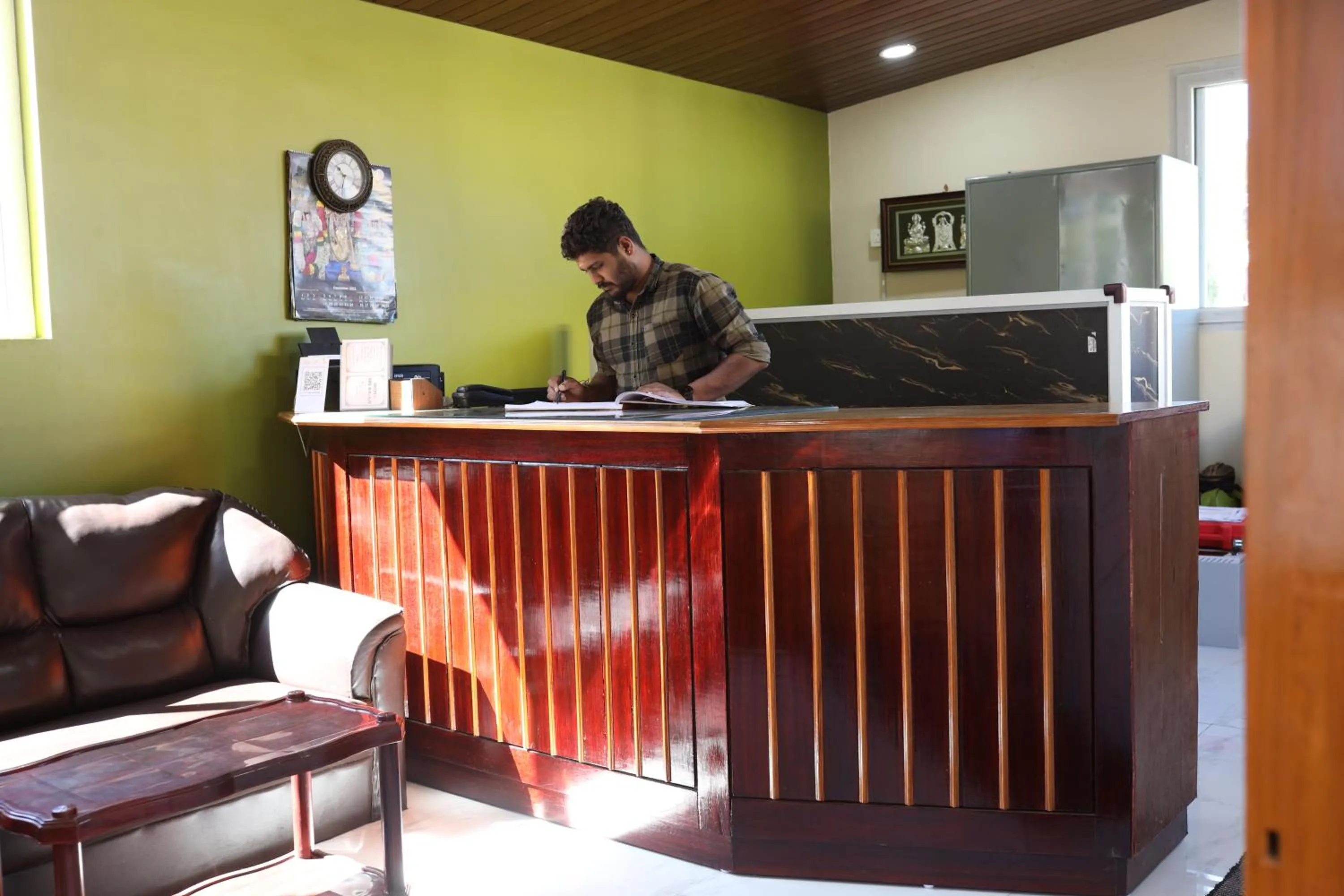 Seating area in Hotel Sri Balaji