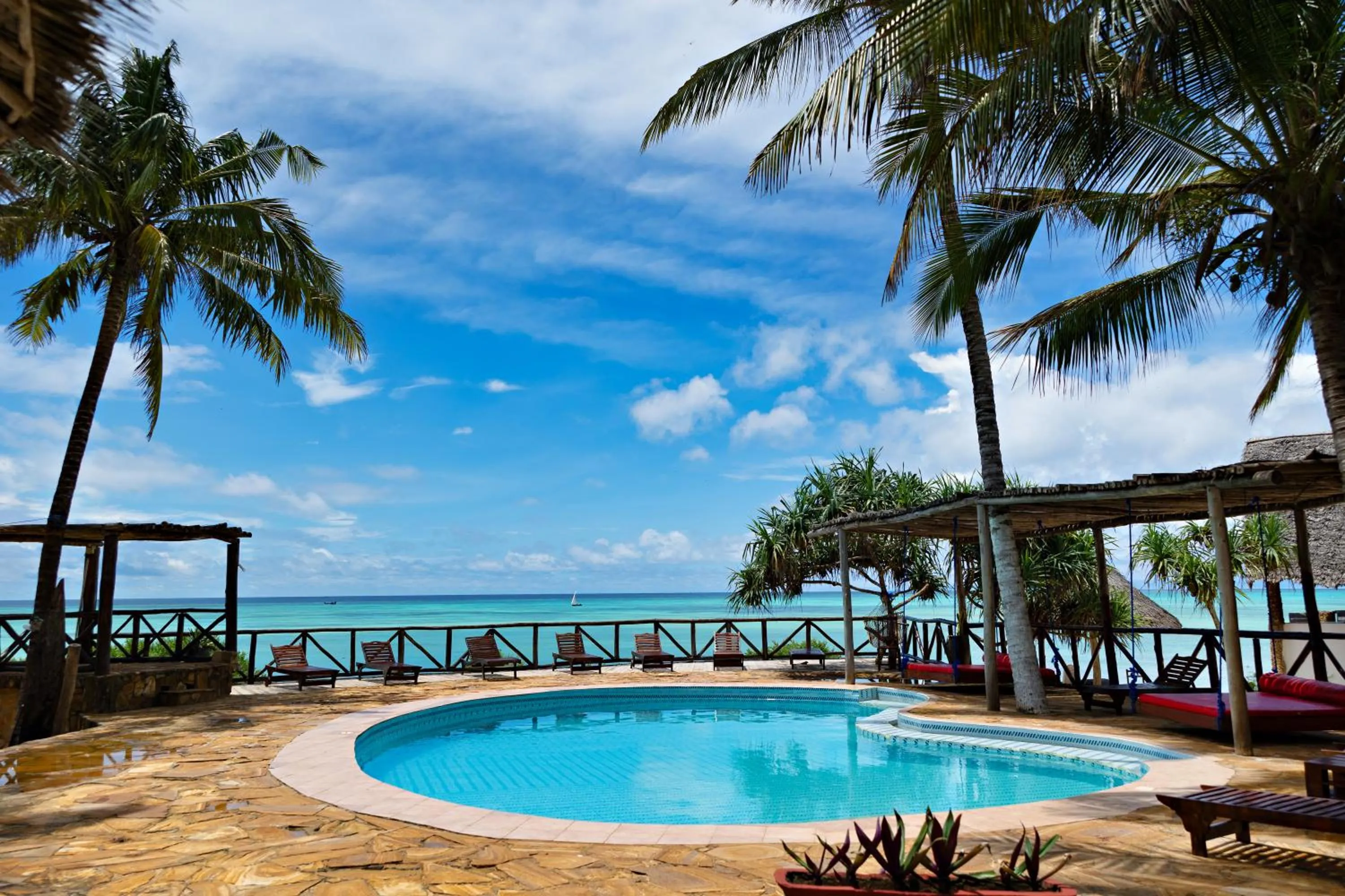 Pool view in Tanzanite Beach Resort