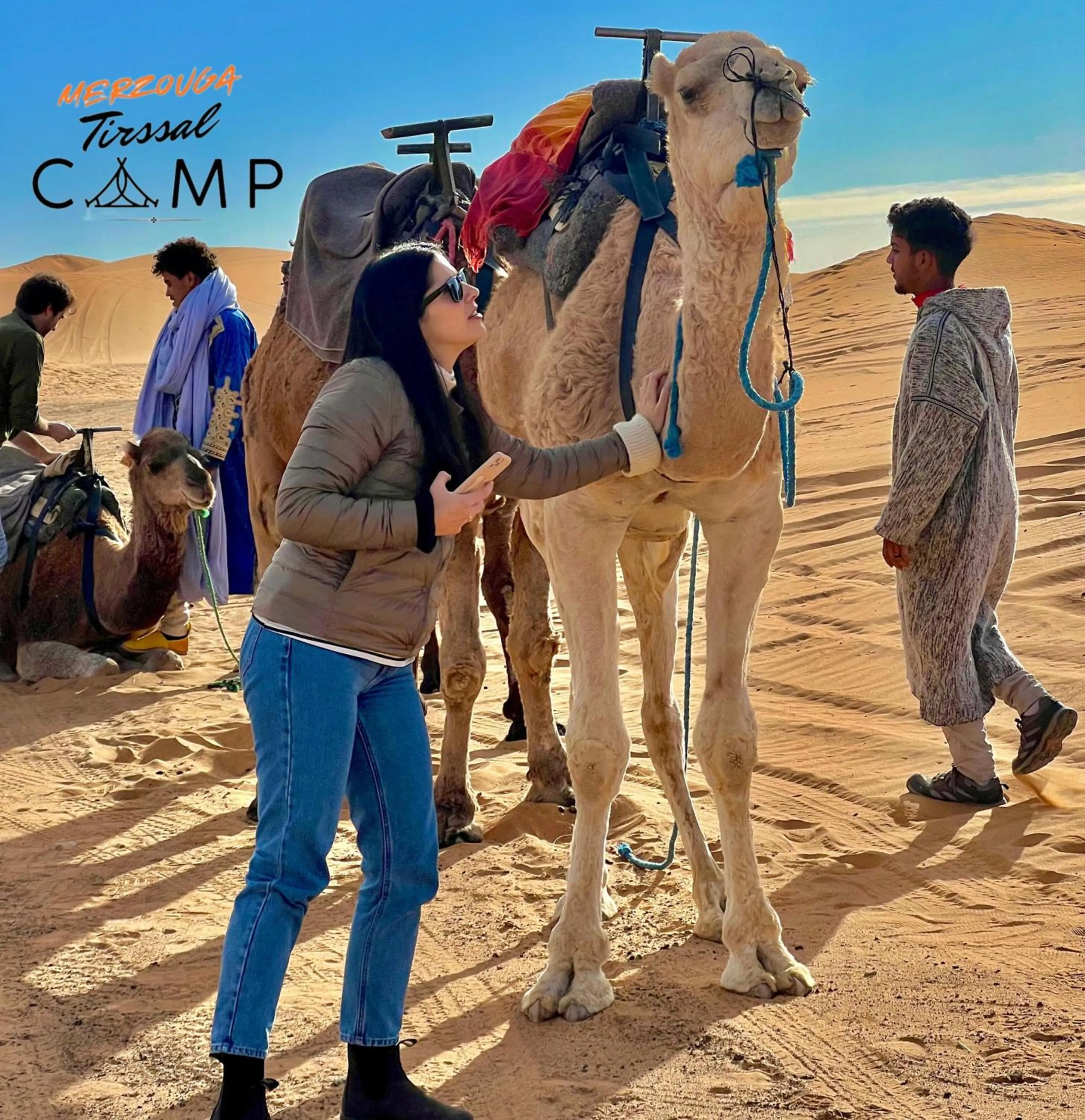 People in Merzouga Tirssal Camp