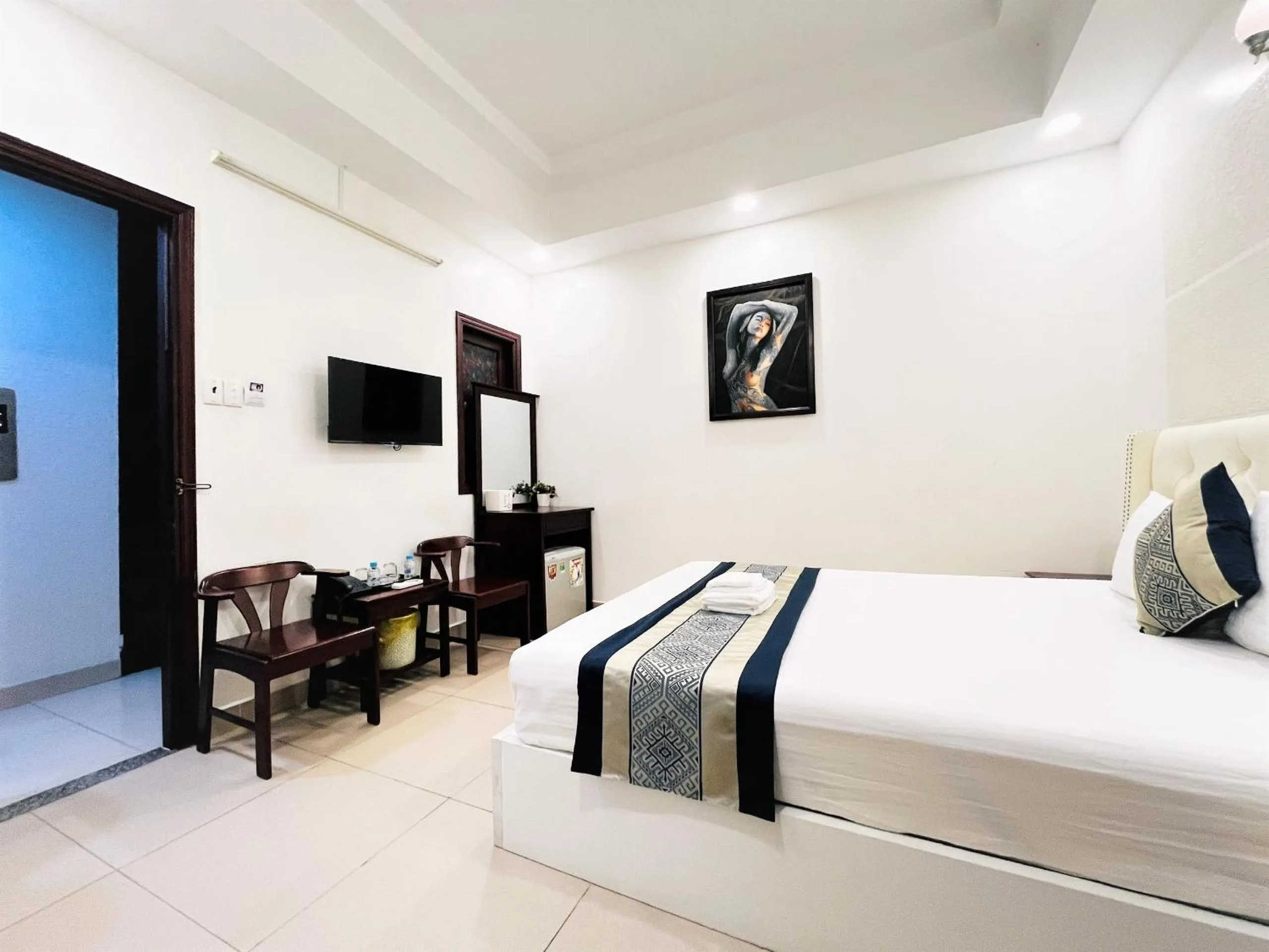 Bed in DINH DINH 2 AIRPORT HOTEL