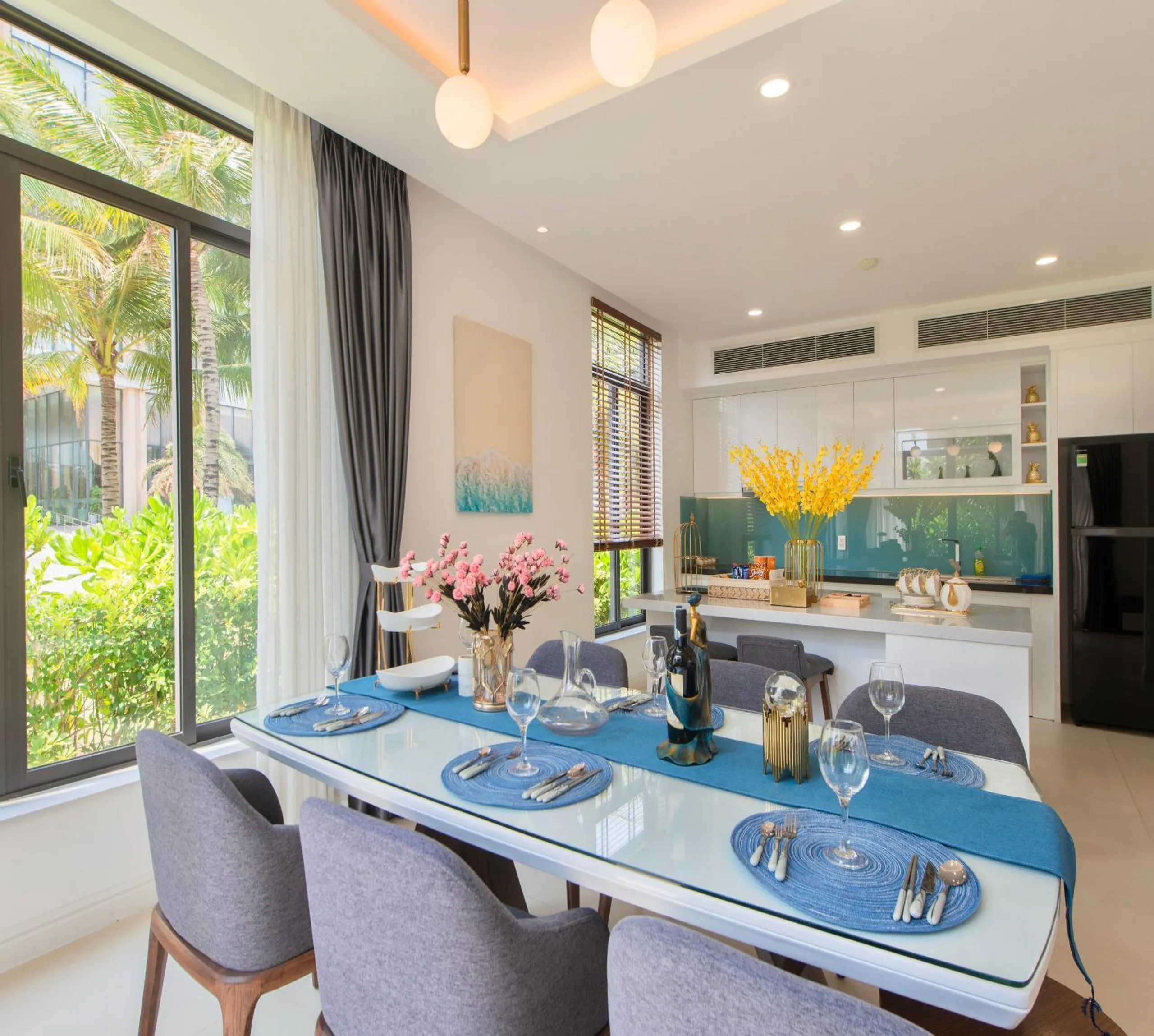 kitchen in Hese Pool Villas & Resort Cam Ranh