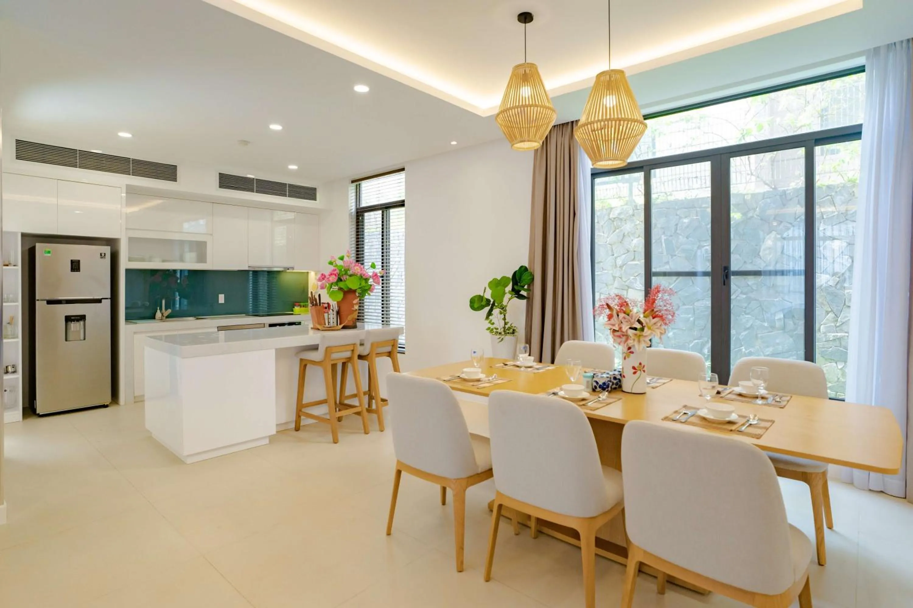 kitchen in Hese Pool Villas & Resort Cam Ranh