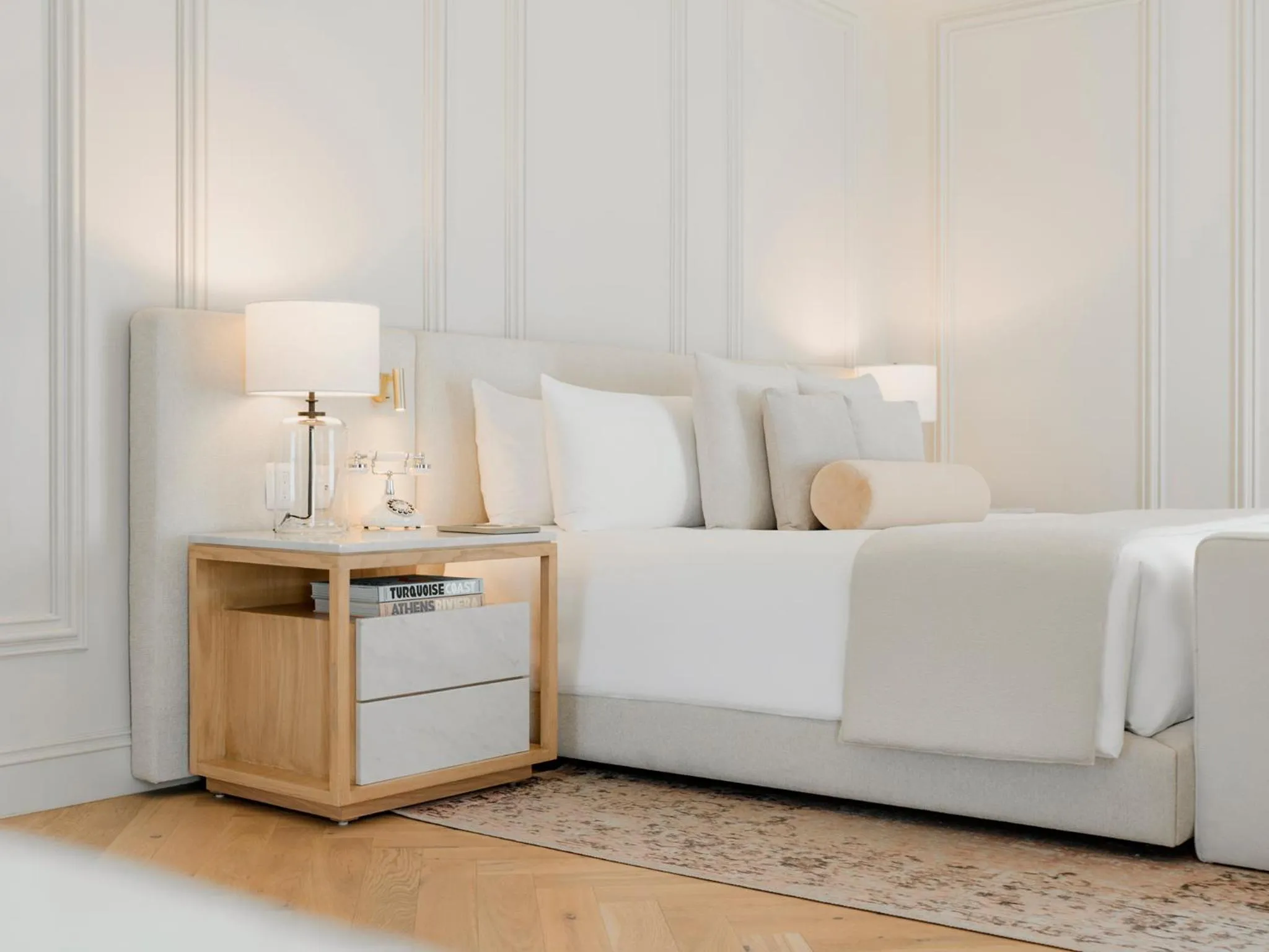 Decorative detail, Bed in Hotel Maria Camille