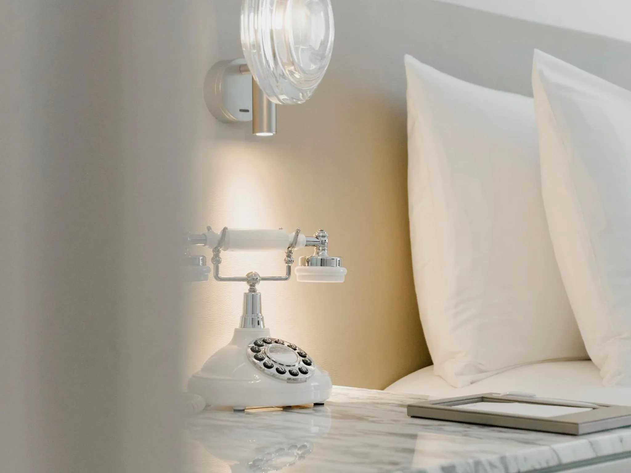 Decorative detail, Bed in Hotel Maria Camille