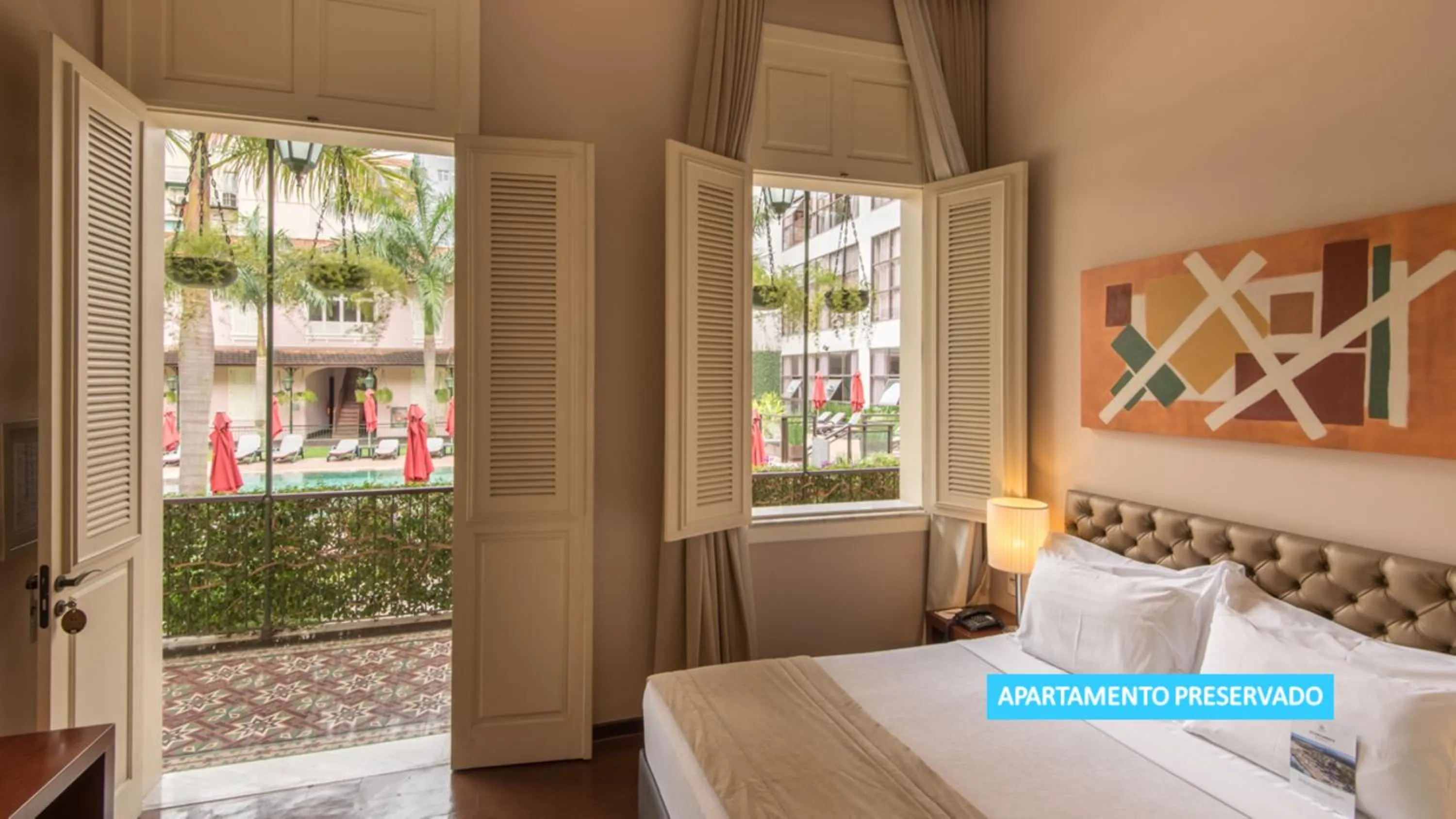 Patio, Bed in Vila Galé Rio de Janeiro