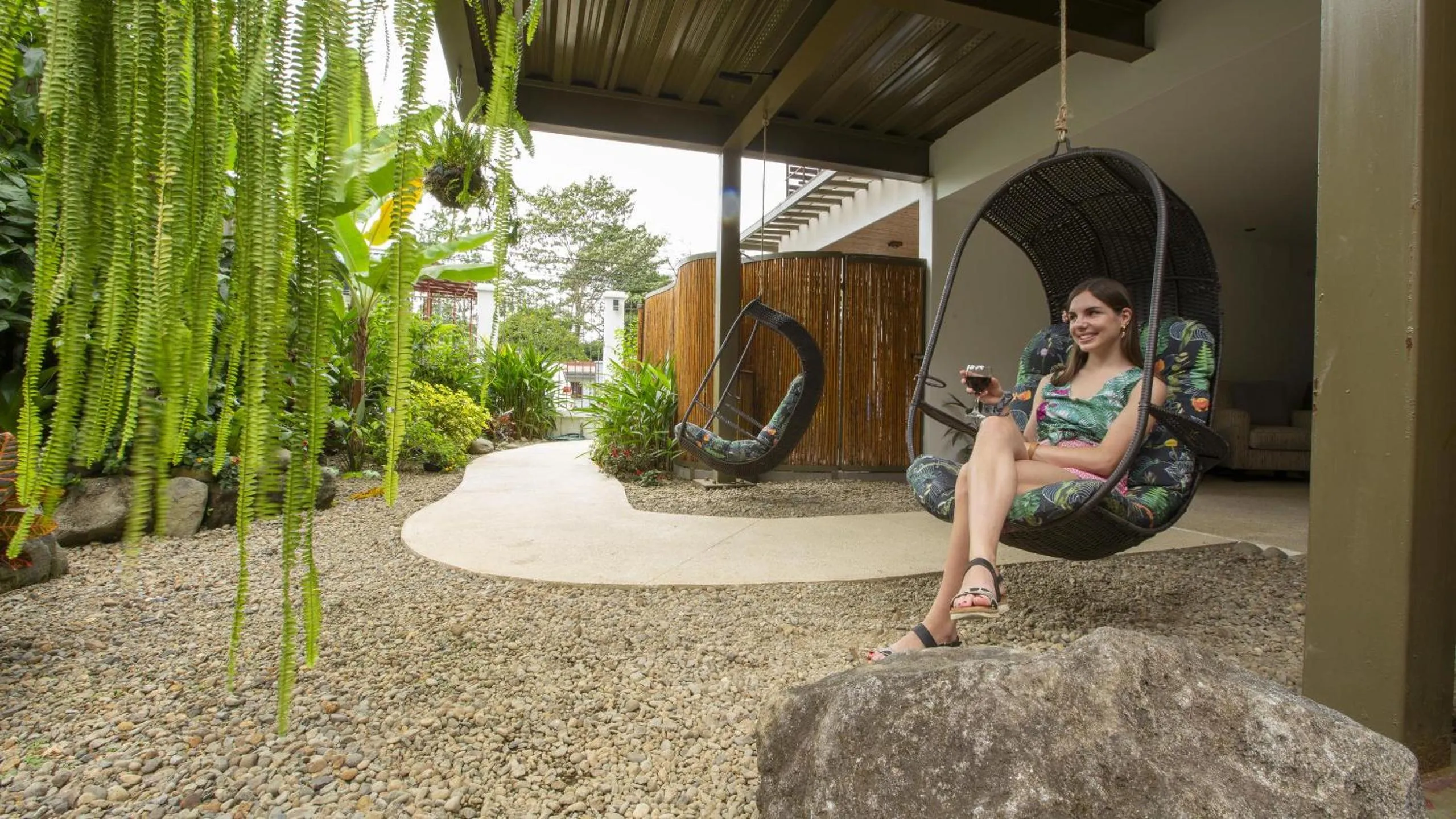 Patio in La Fortuna Lodge by Treebu Hotels
