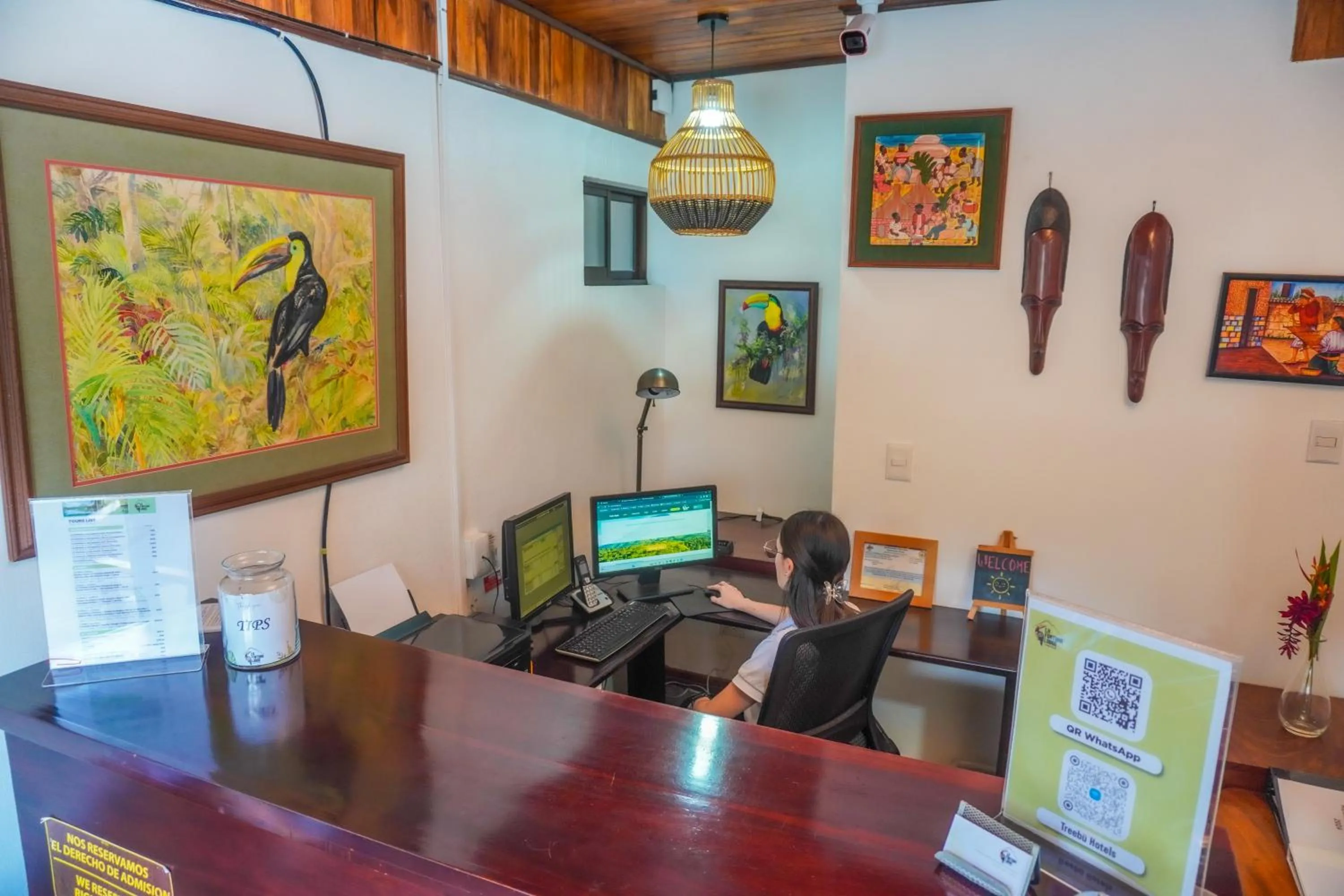 Property building in La Fortuna Lodge by Treebu Hotels