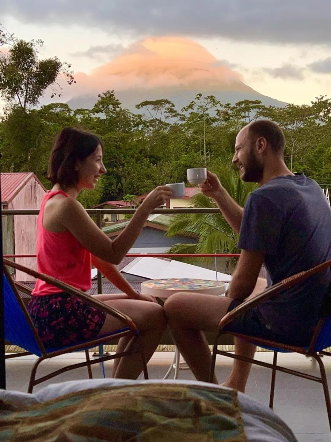 People in La Fortuna Lodge by Treebu Hotels