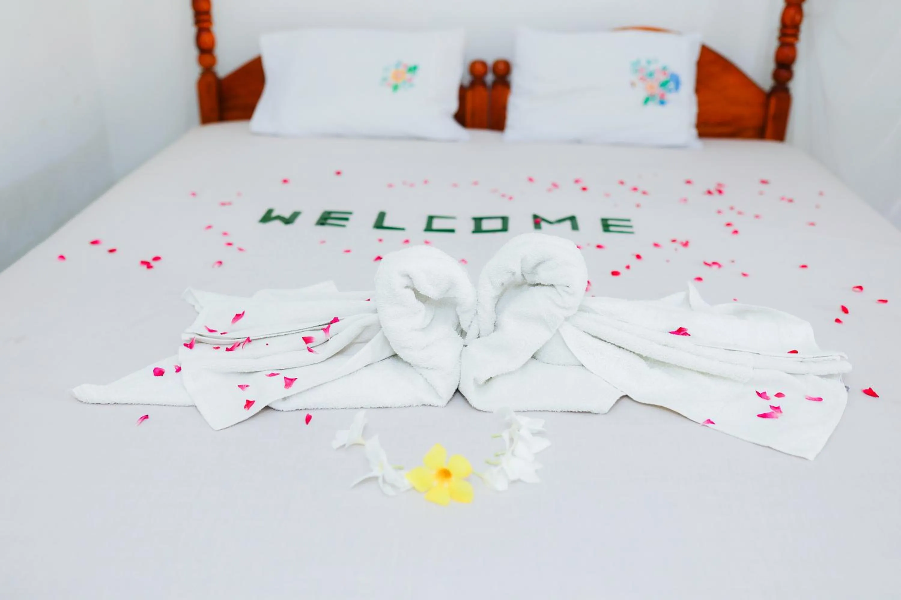 Bed in Beach Lagoon Guesthouse