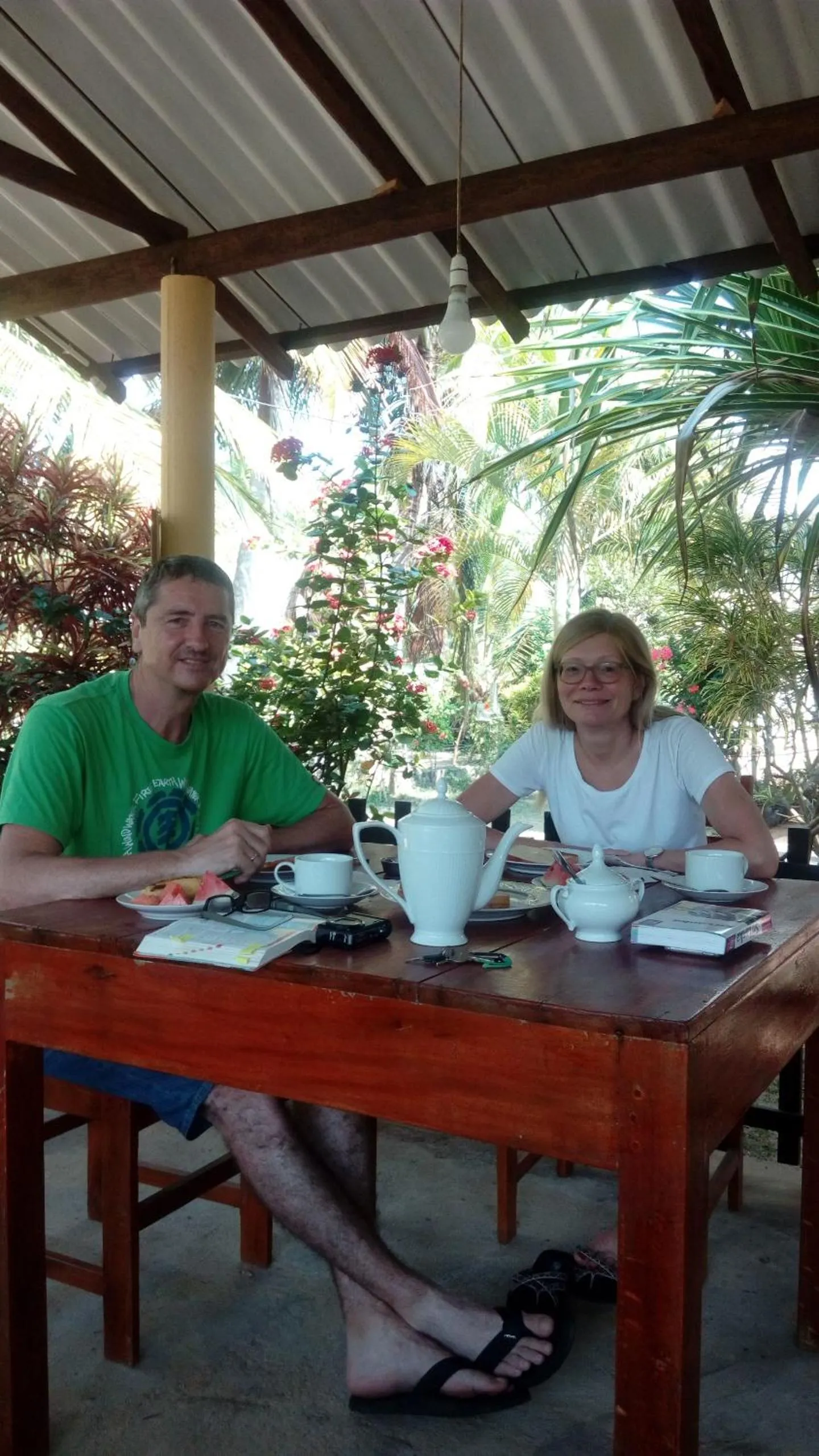 Continental breakfast in Beach Lagoon Guesthouse
