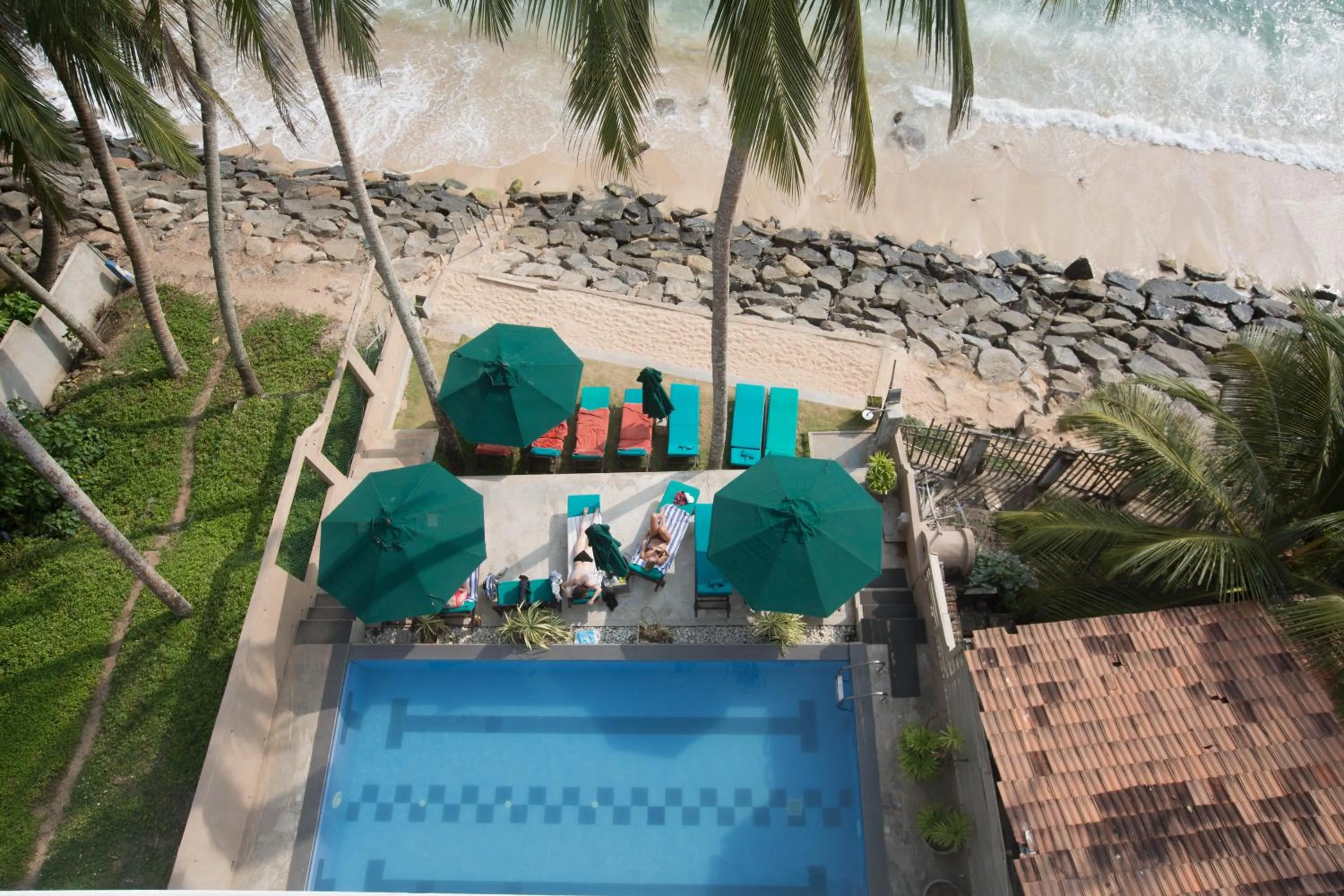 Pool view in Sea World Boutique Hotel