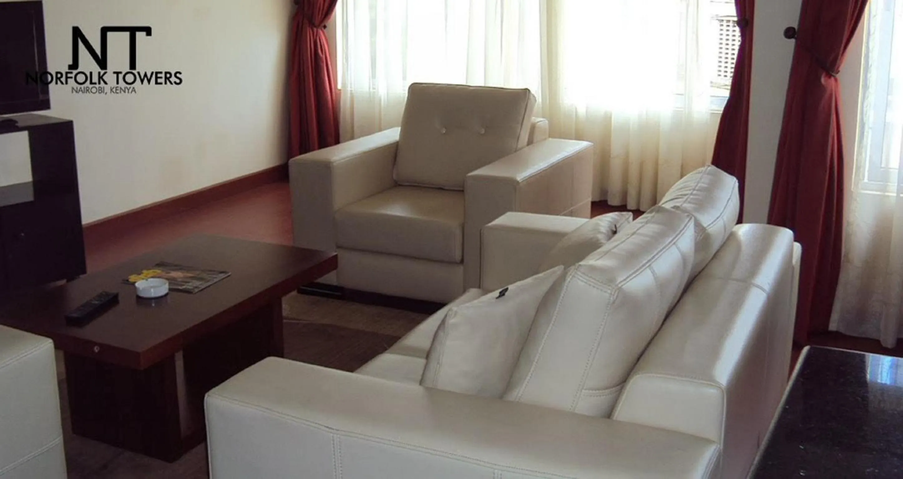 Living room in Norfolk Towers Serviced Apartment -Nairobi, City Centre CBD