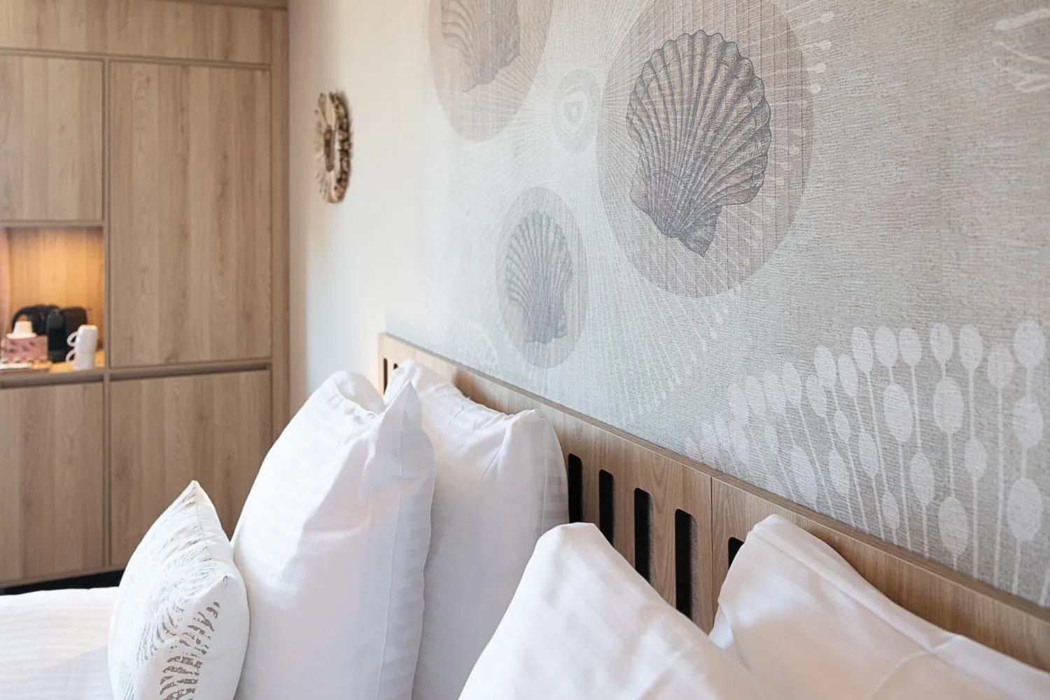 Bed in Beachfront Boutiquehotel