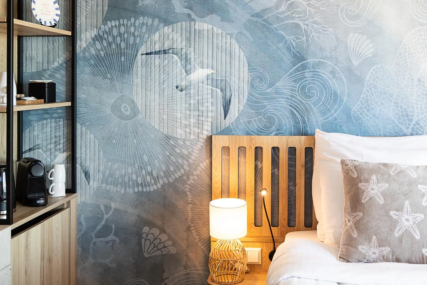 Bed in Beachfront Boutiquehotel