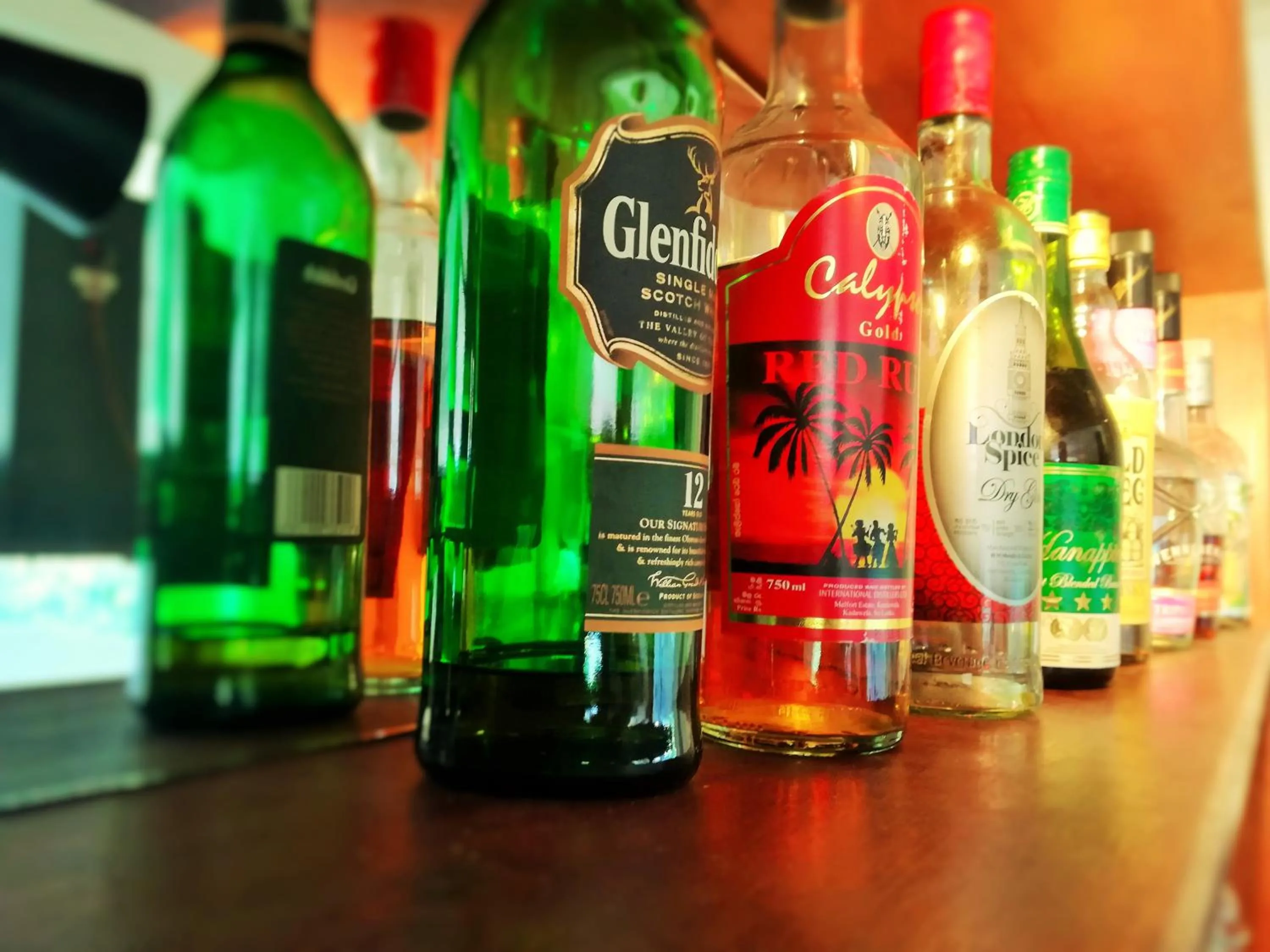 Alcoholic drinks in Unawatuna Nor Lanka Hotel