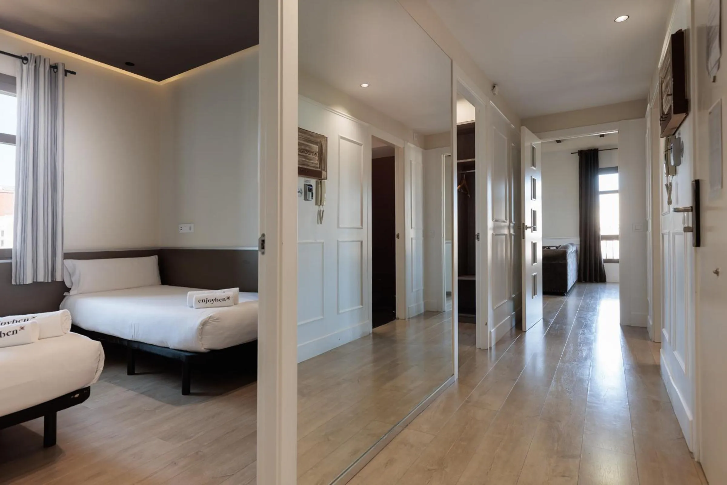 Bed in Enjoybcn Miro Apartments