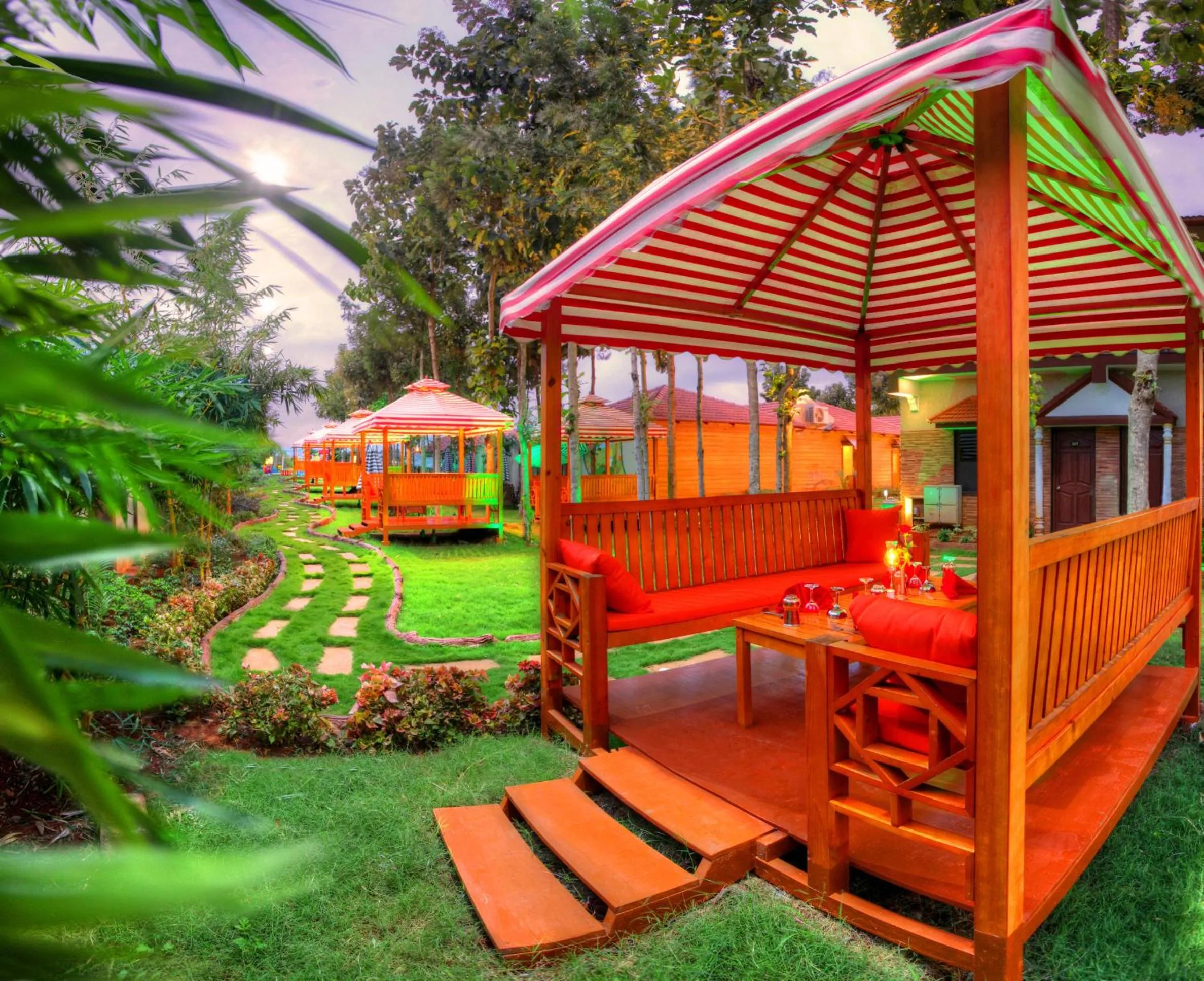 Patio in Jal Mahal Resort and Spa