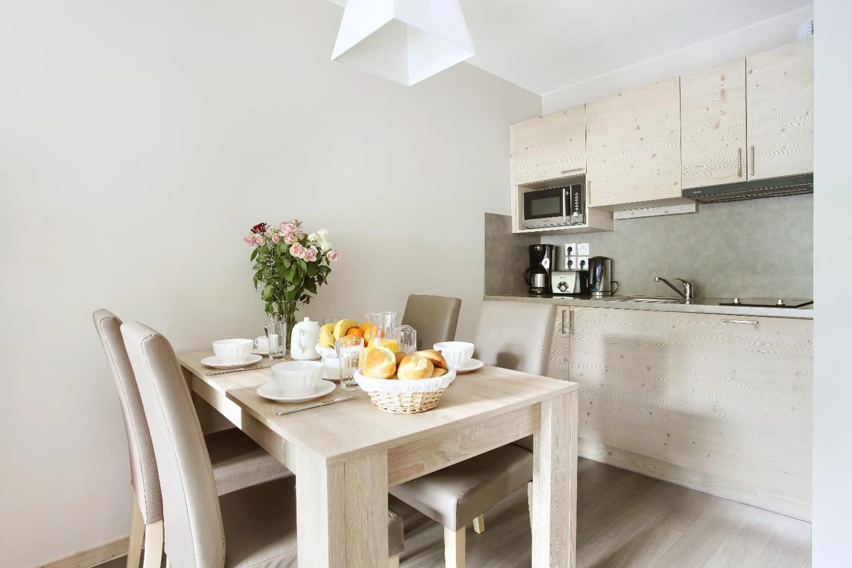 Kitchen or kitchenette in Résidence Odalys Le Panoramic