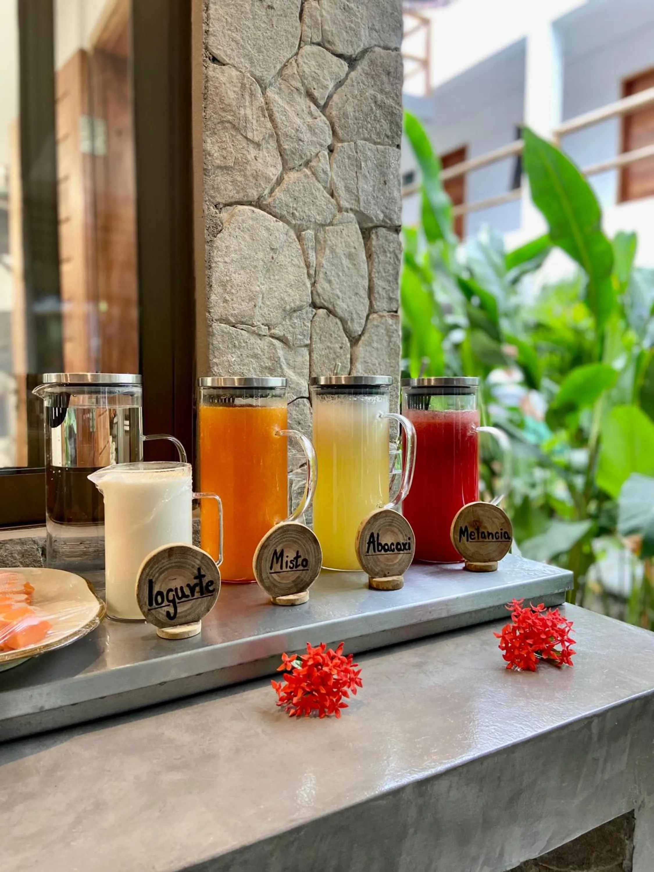 Food and drinks in Pousada Baobá