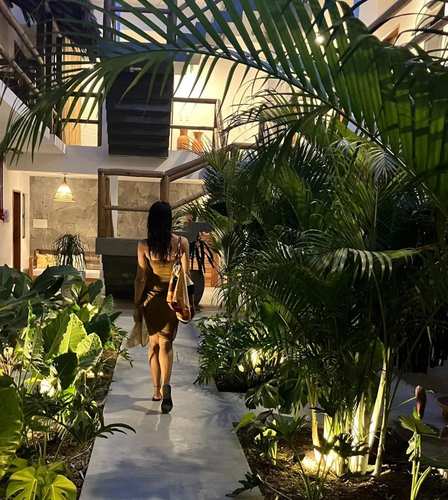 Garden view in Pousada Baobá