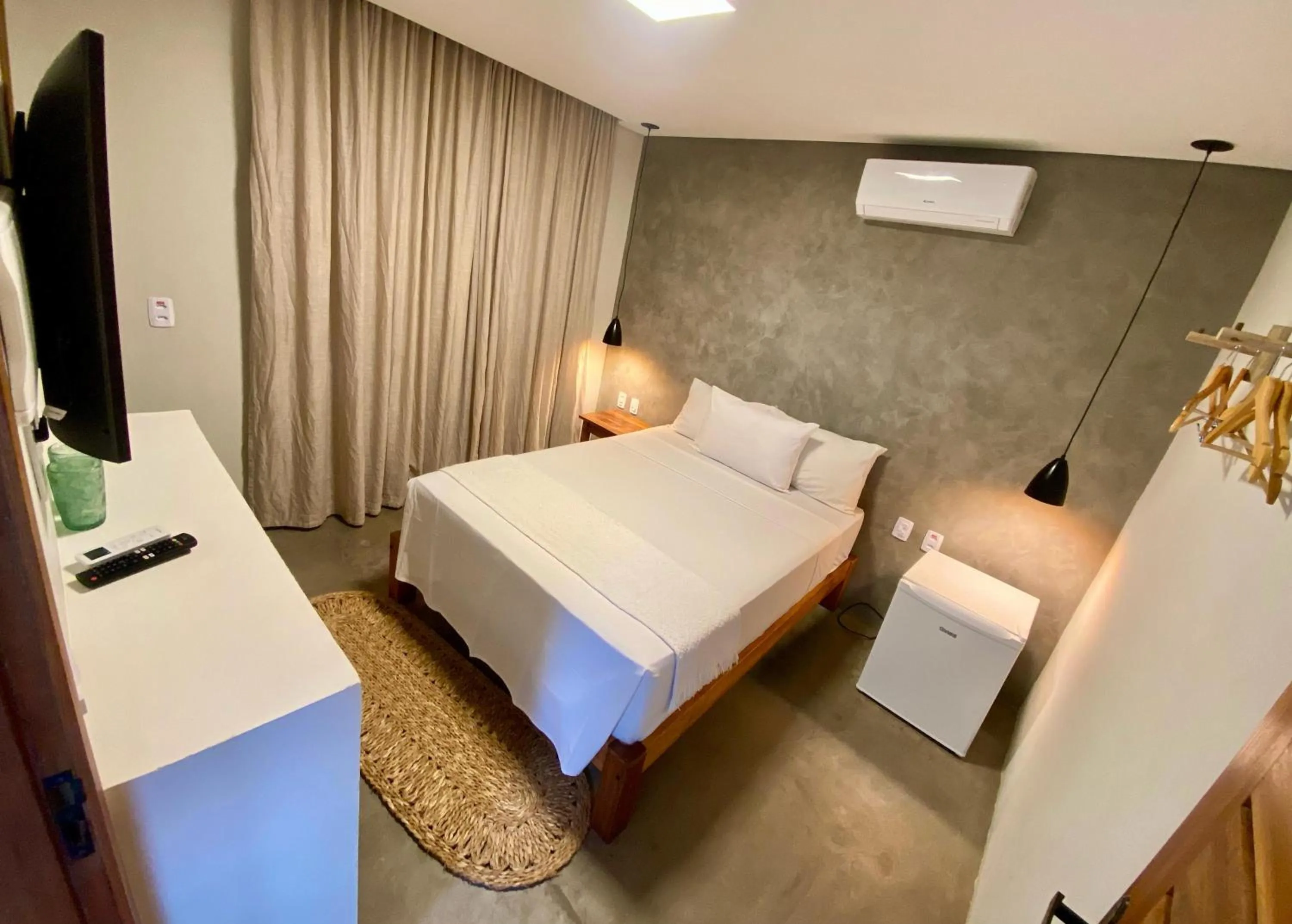 Bed in Pousada Baobá