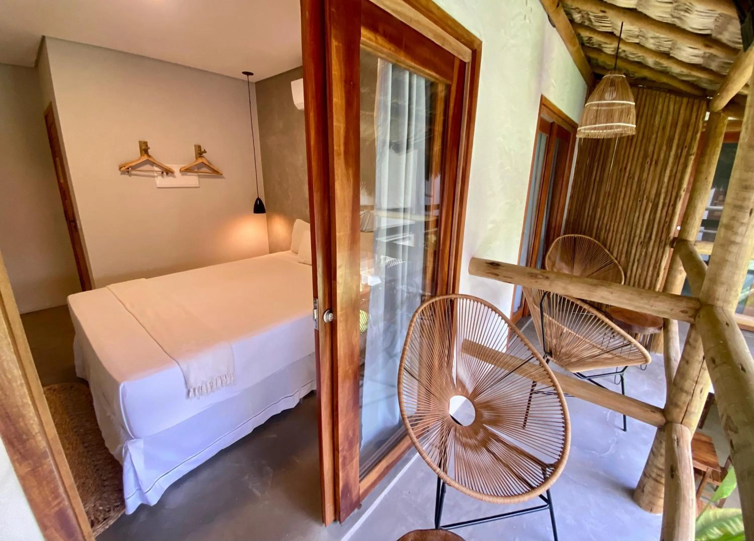 Bed in Pousada Baobá