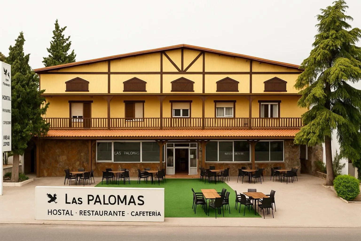 Facade/entrance in HOSTAL LAS PALOMAS