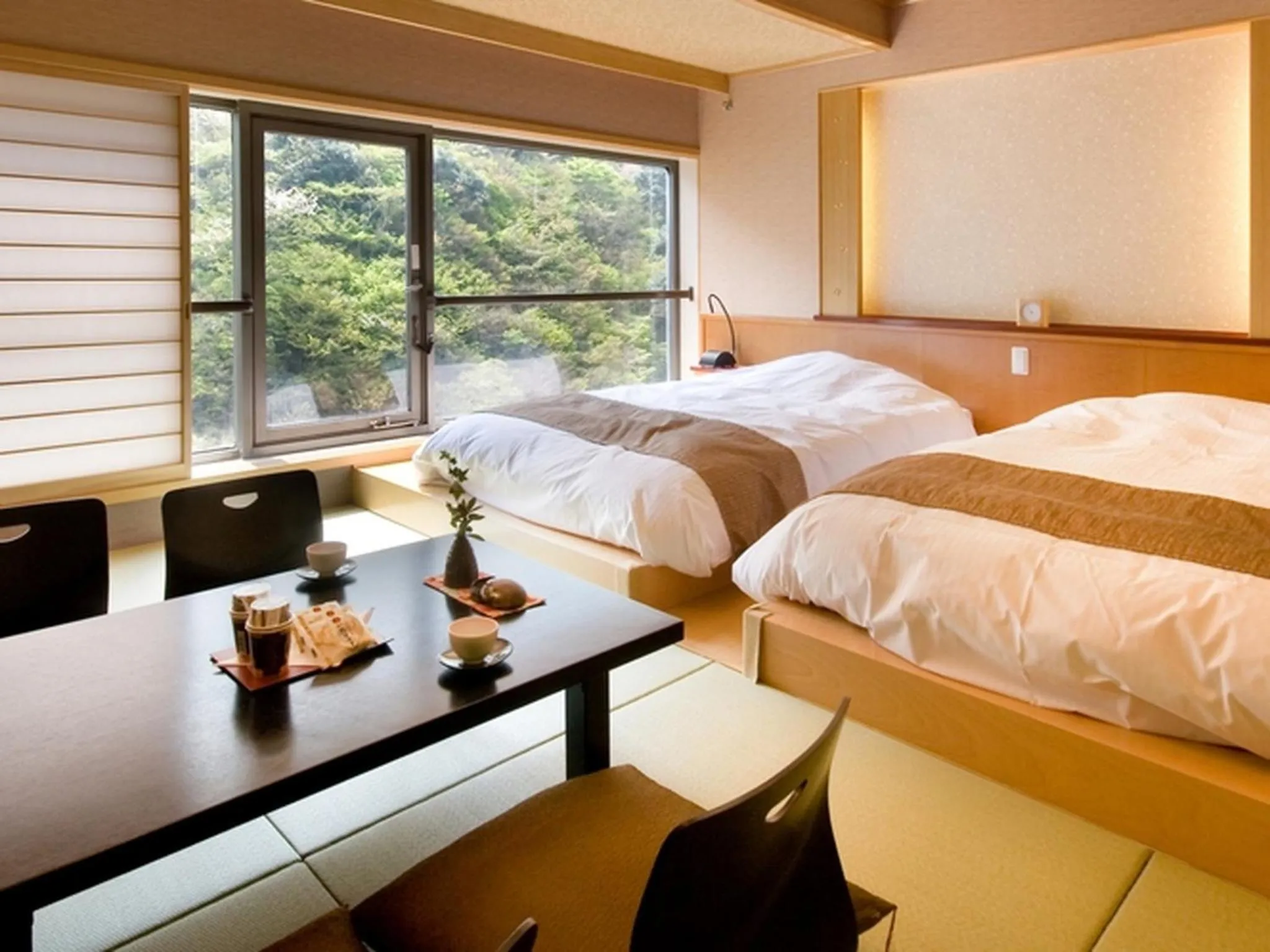 Photo of the whole room, Bed in Okudogo Ichiyunomori