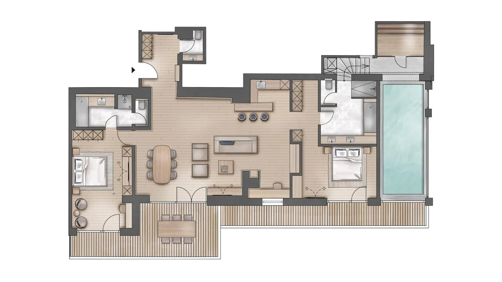 Floor plan in TOP Hotel Hochgurgl
