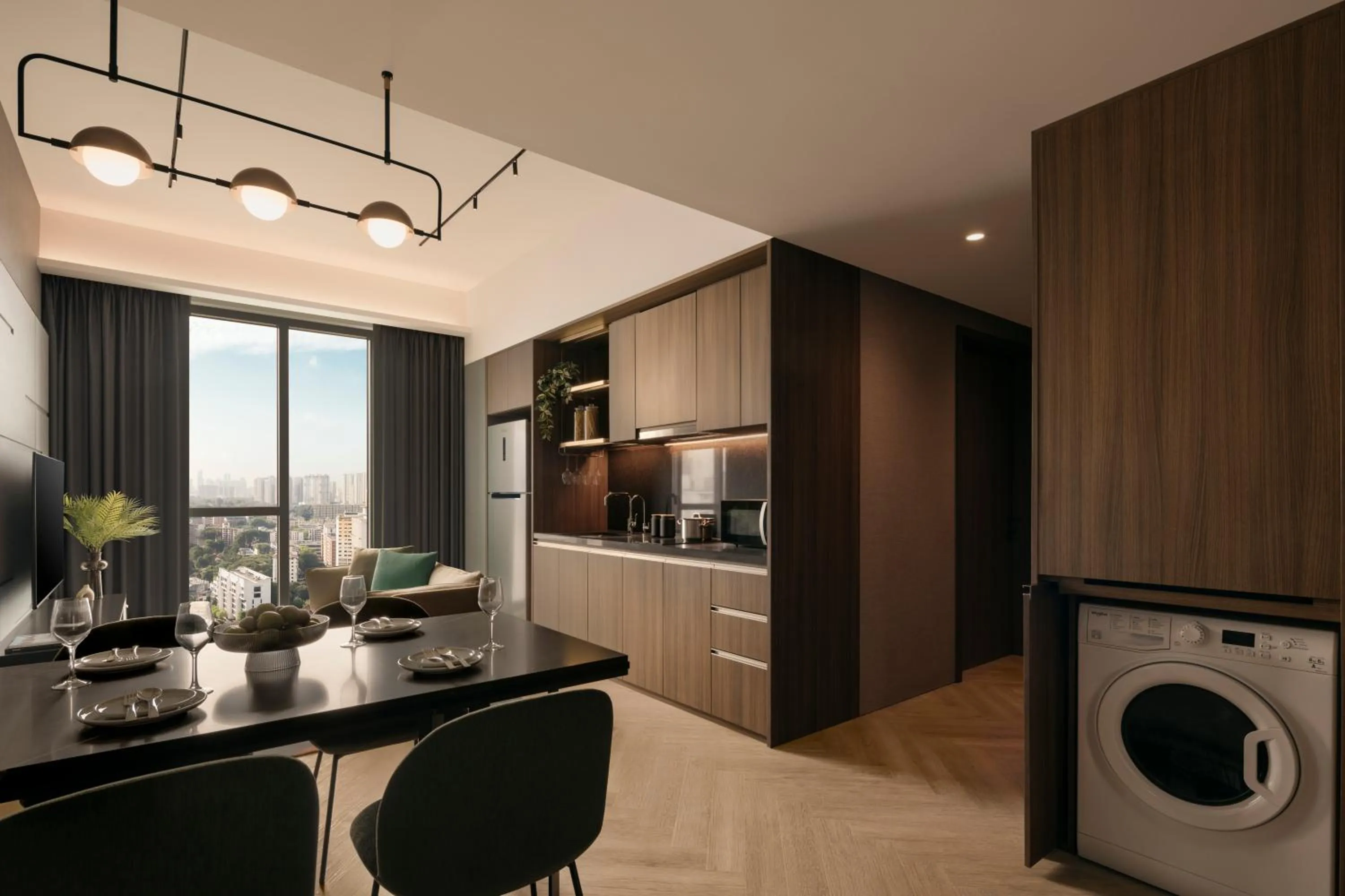 Kitchen or kitchenette in Quincy House Singapore by Far East Hospitality