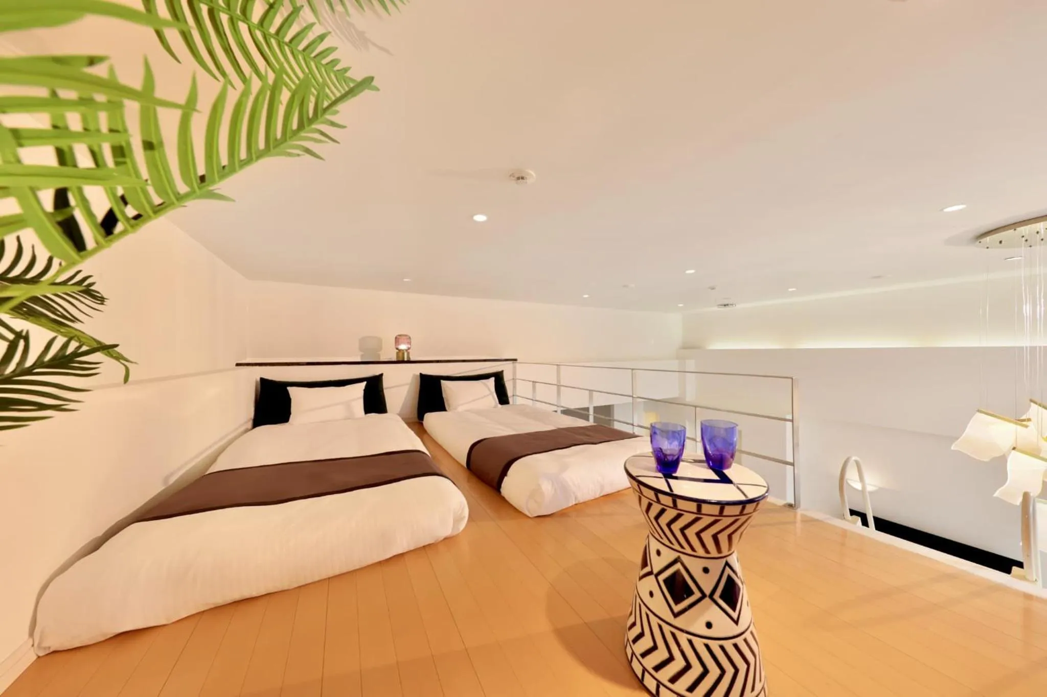 Bed in Crystal Villa Miyakojima Sunayama Beach