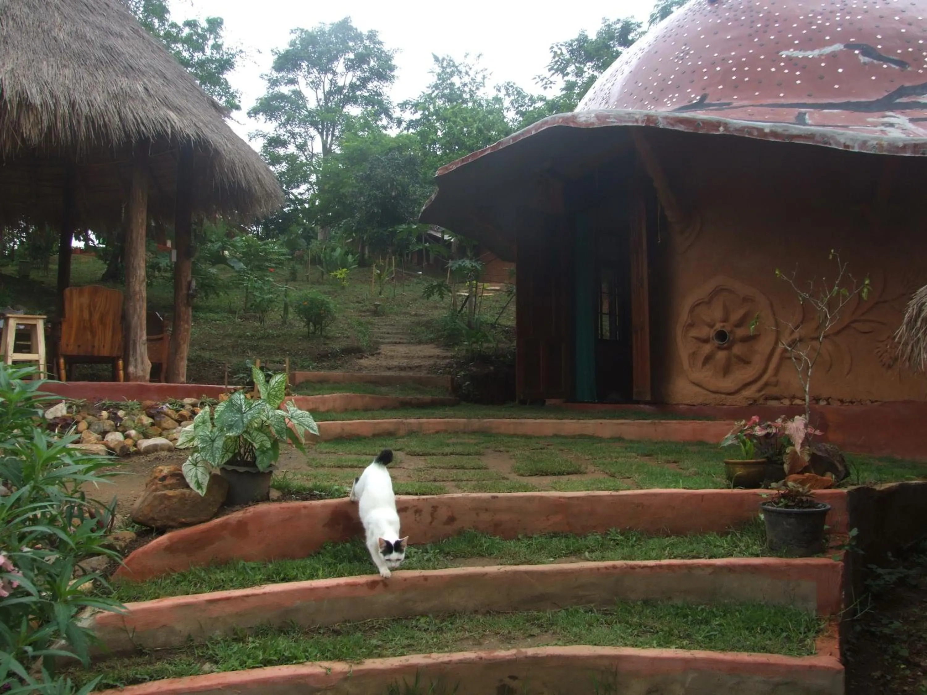 Facade/entrance in Chiang Dao Roundhouses