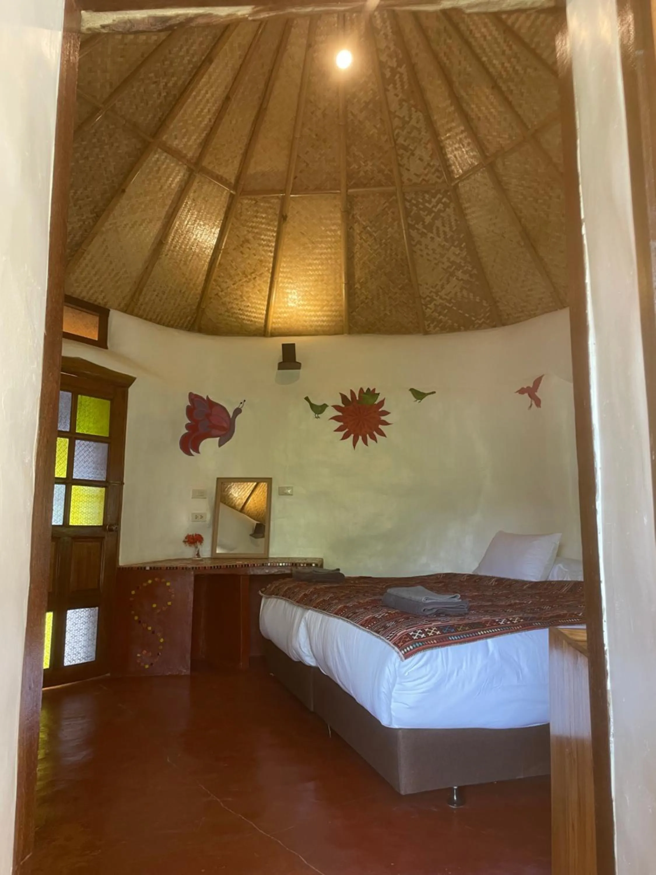 Property building, Bed in Chiang Dao Roundhouses