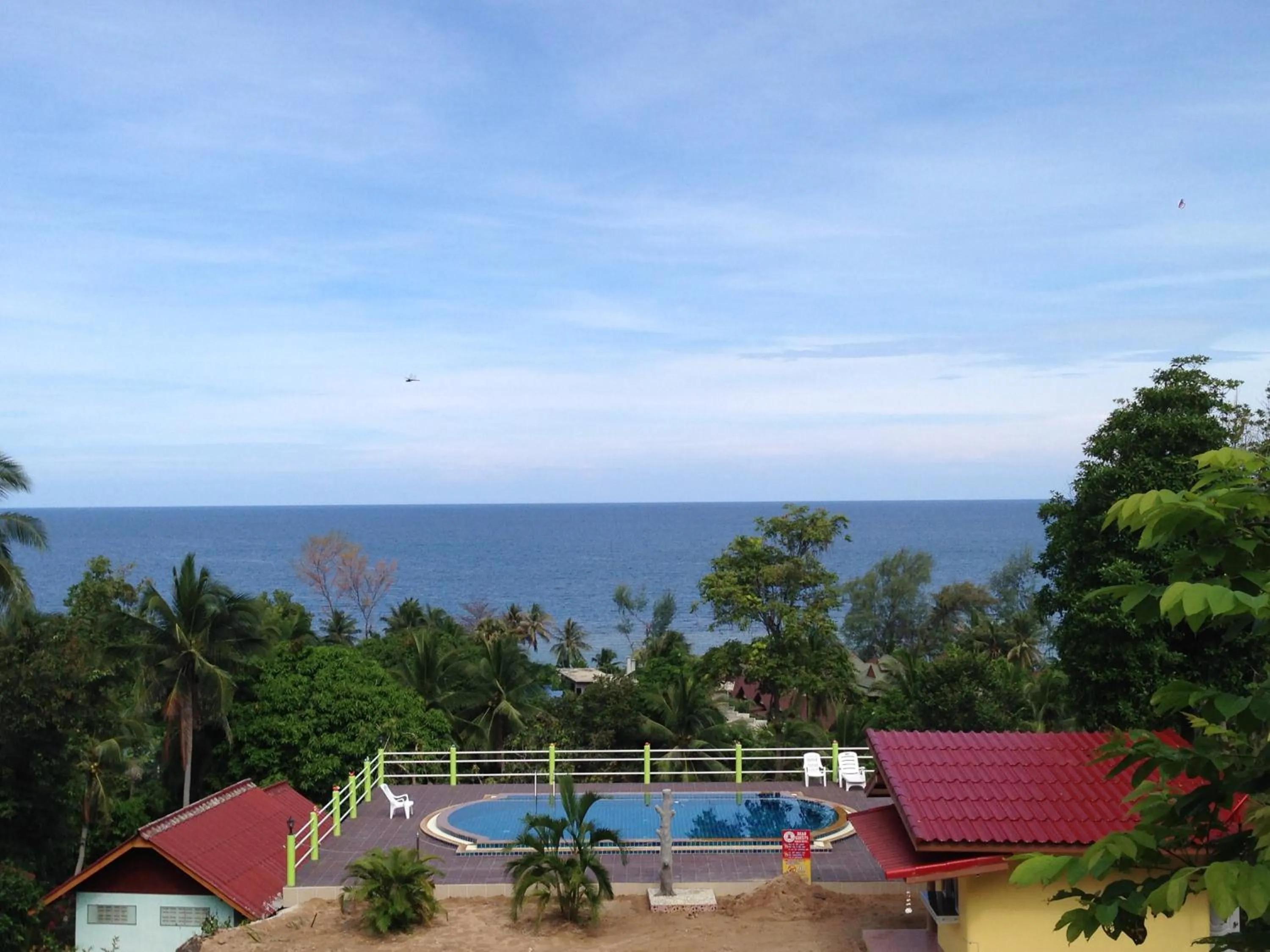 Pool view in J.B.Hut Bungalows