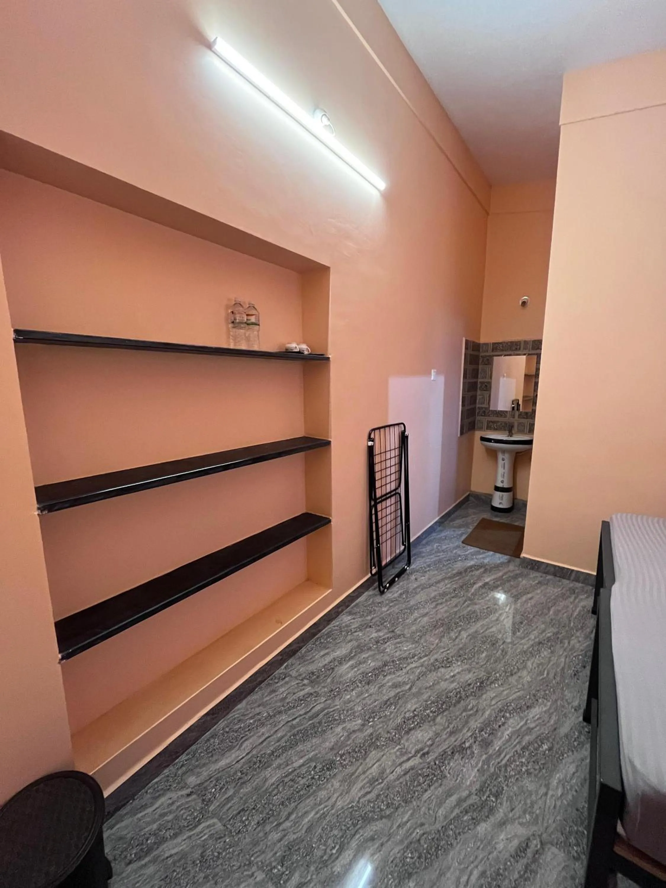 wardrobe, Bed in HostelVK Gokarna