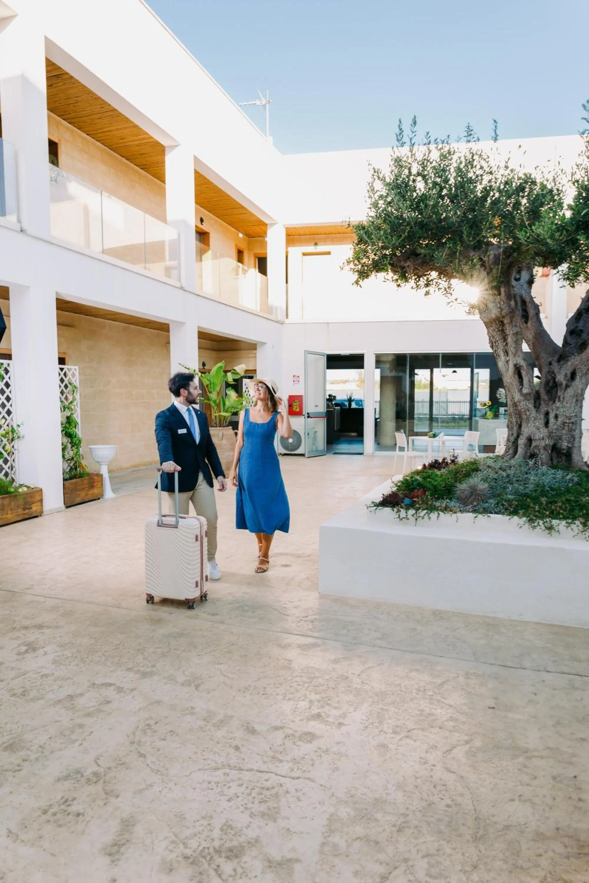 Inner courtyard view in Baitan Hotel